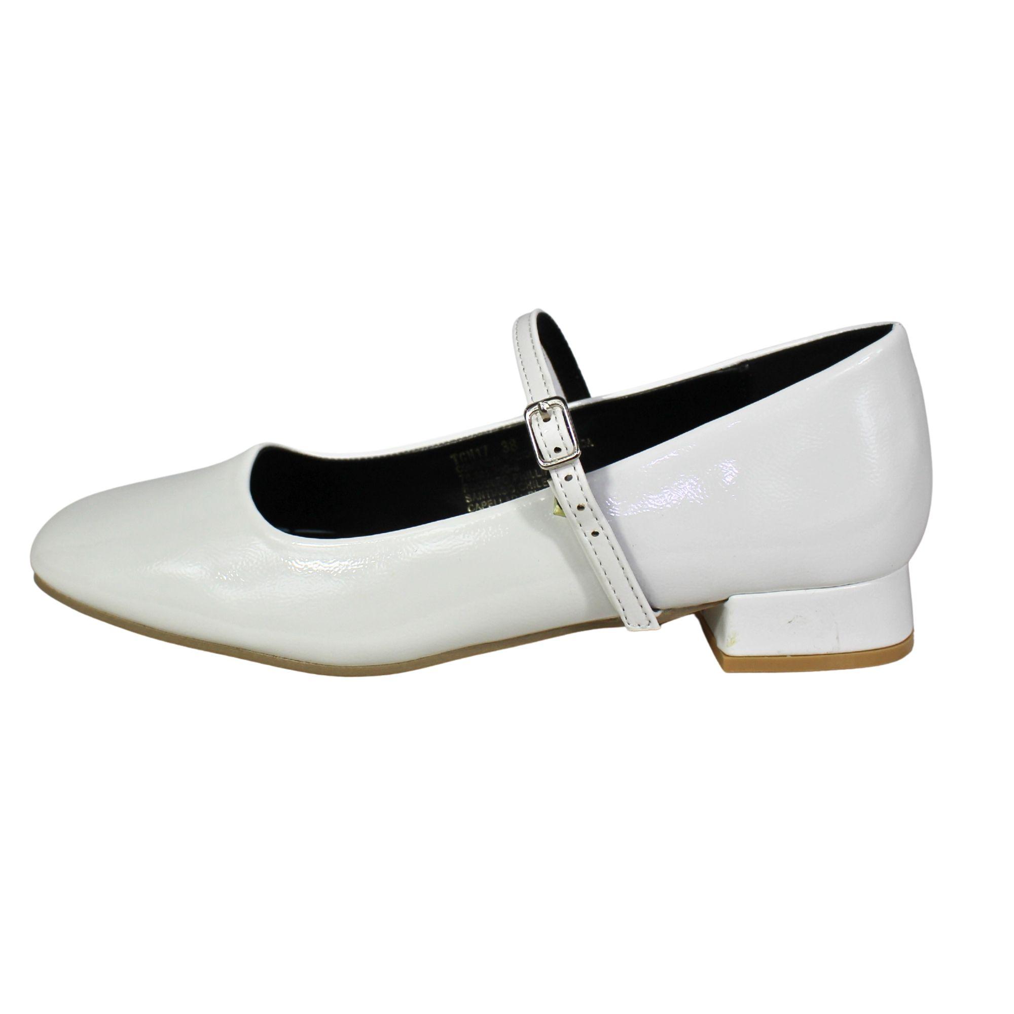 Zapato Mujer Mary Jane Ajustable TGH17 Blanco-0