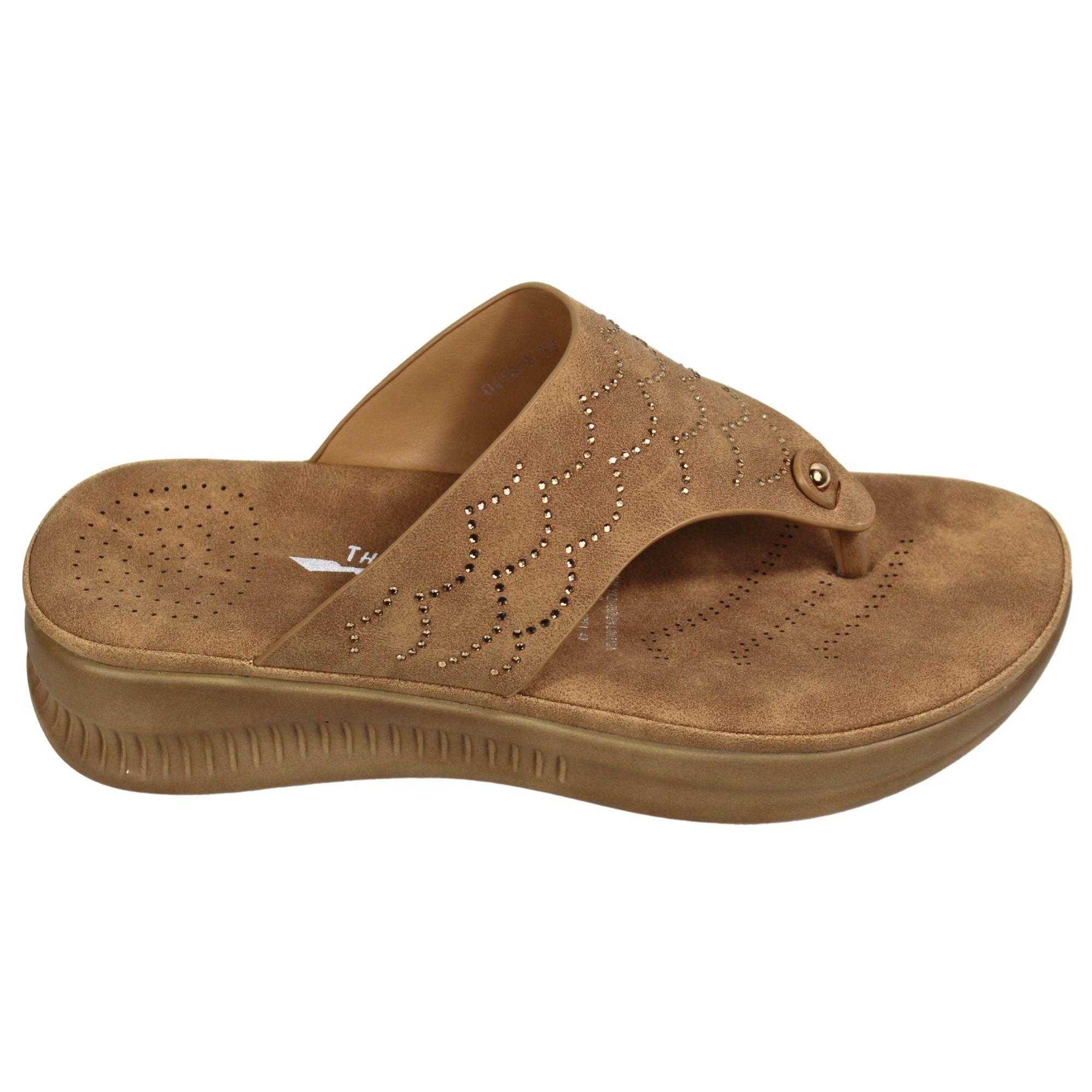 Sandalia Casual Mujer Plataforma y Diseño 0419-5 Café Oscuro-2