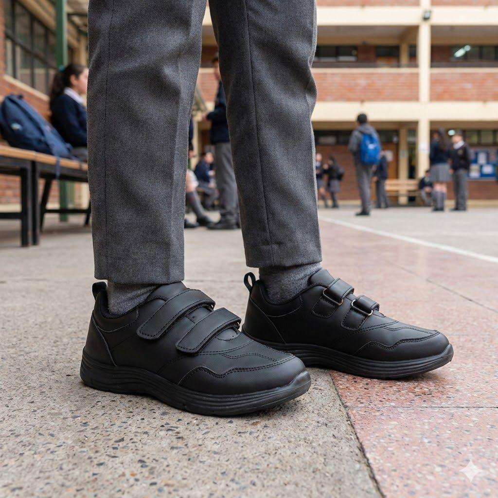 Zapatilla Escolar TH-904Black30-35 Negro-2