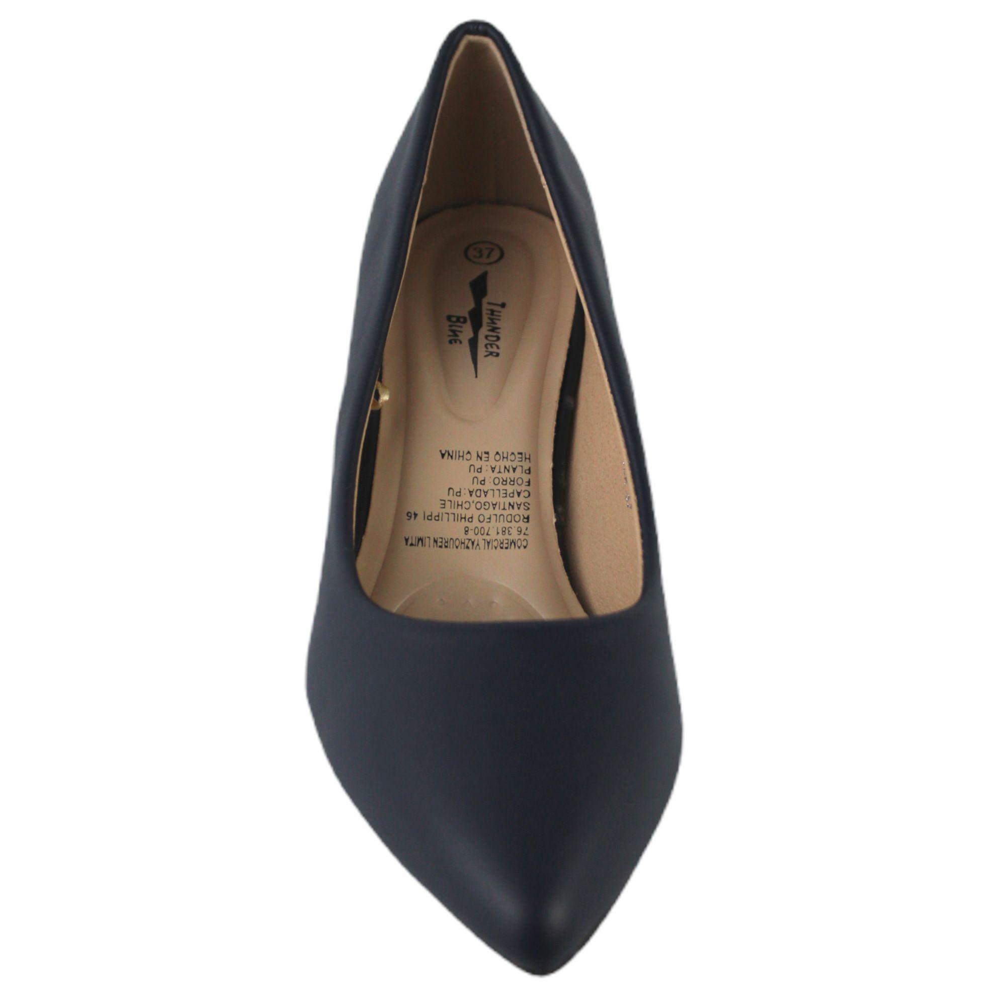 Zapato mujer taco bajo 10 Yassne Azul-2