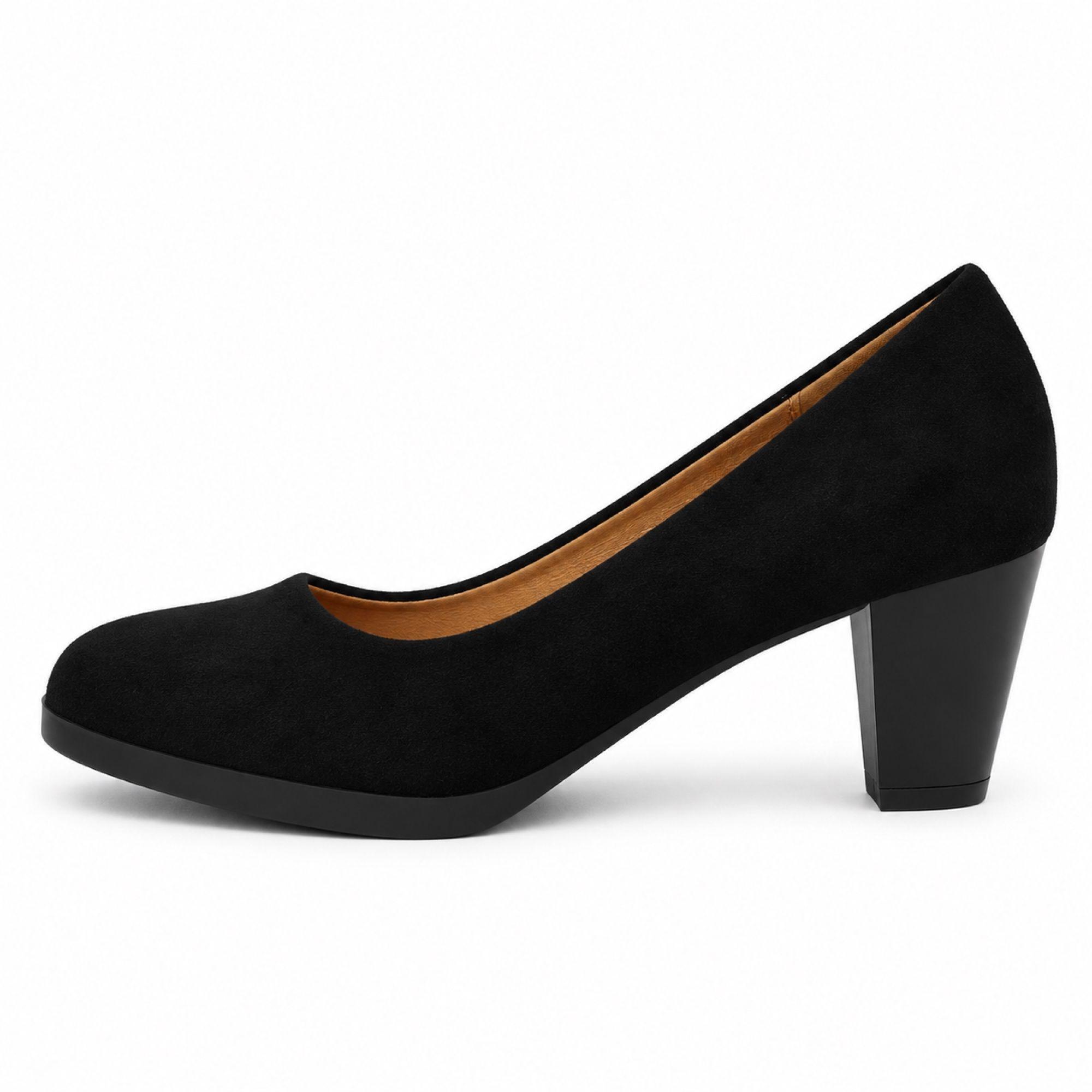 Zapato de Mujer Formal Gamuza Taco Cónico 2652-4