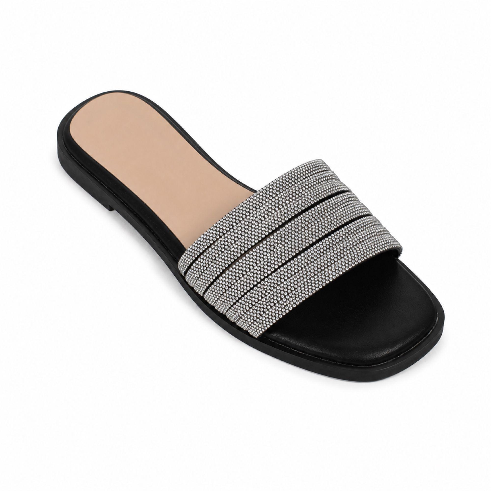 Sandalia Plana de Mujer Punta Abierta Verano 6041-3