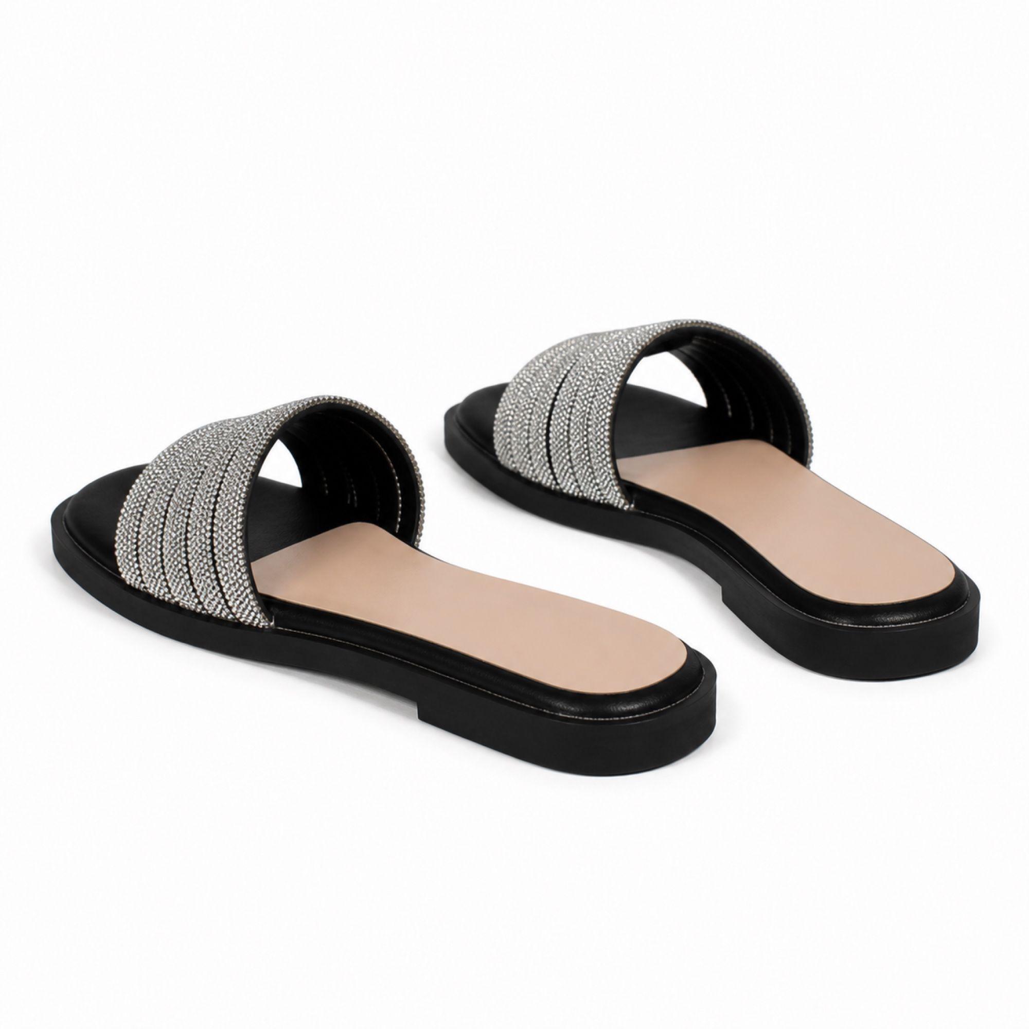 Sandalia Plana de Mujer Punta Abierta Verano 6041-4