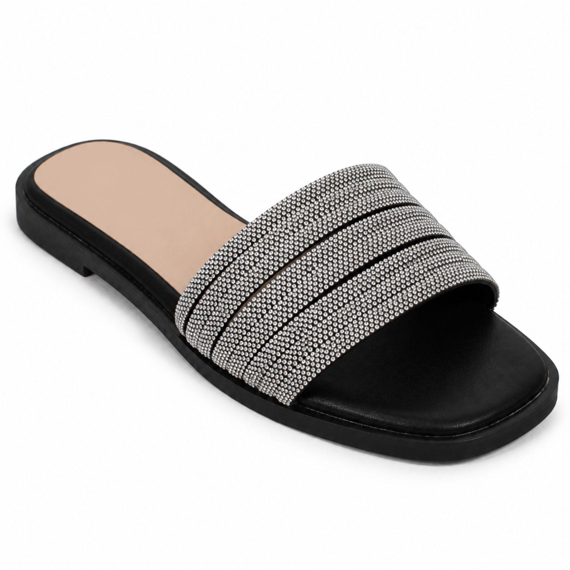 Sandalia Plana de Mujer Punta Abierta Verano 6041-5