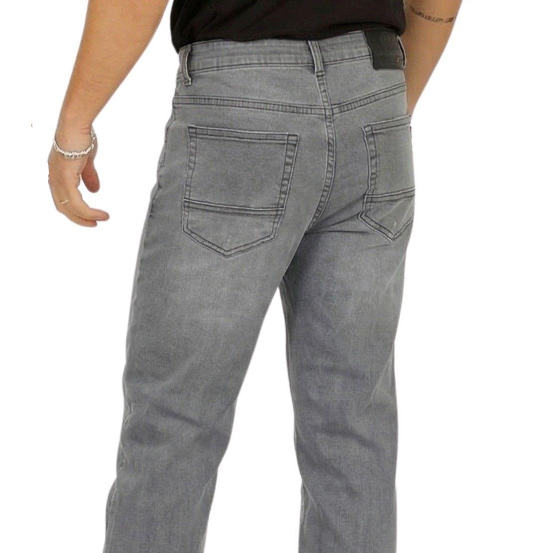 Jeans de Hombre Recto Regular Fit Gris-3