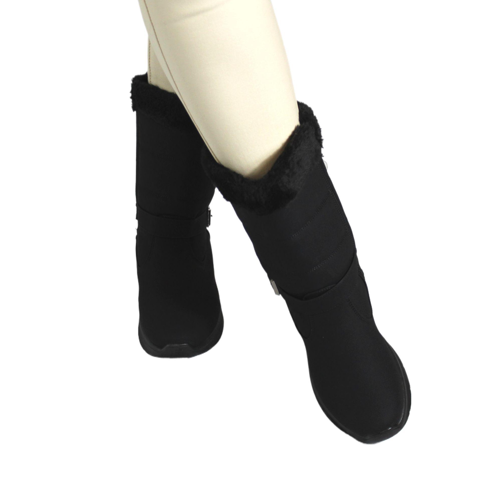 Bota de Mujer Invierno 10 Yassne Negro-3