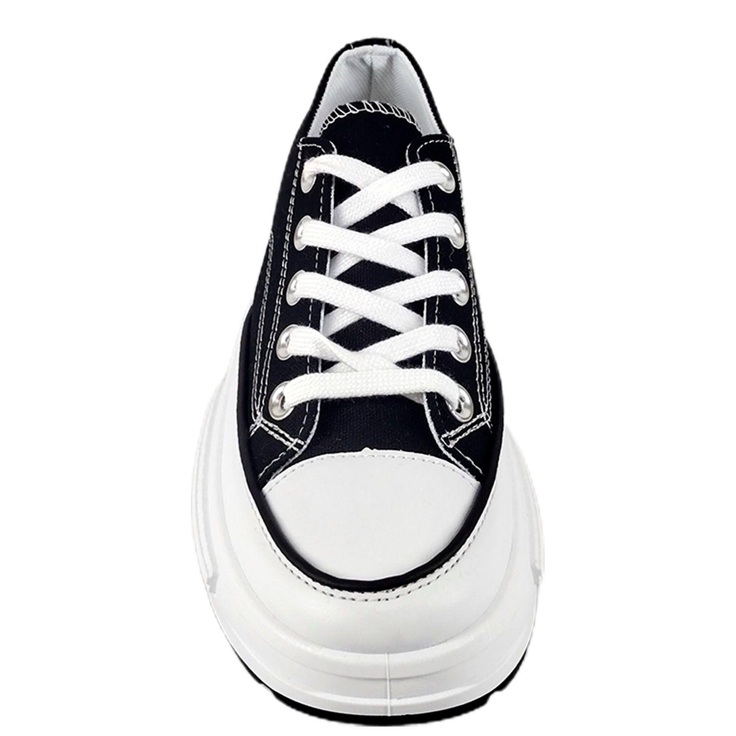 Zapatilla Urbana de Mujer Con Plataforma J26 Negro-2