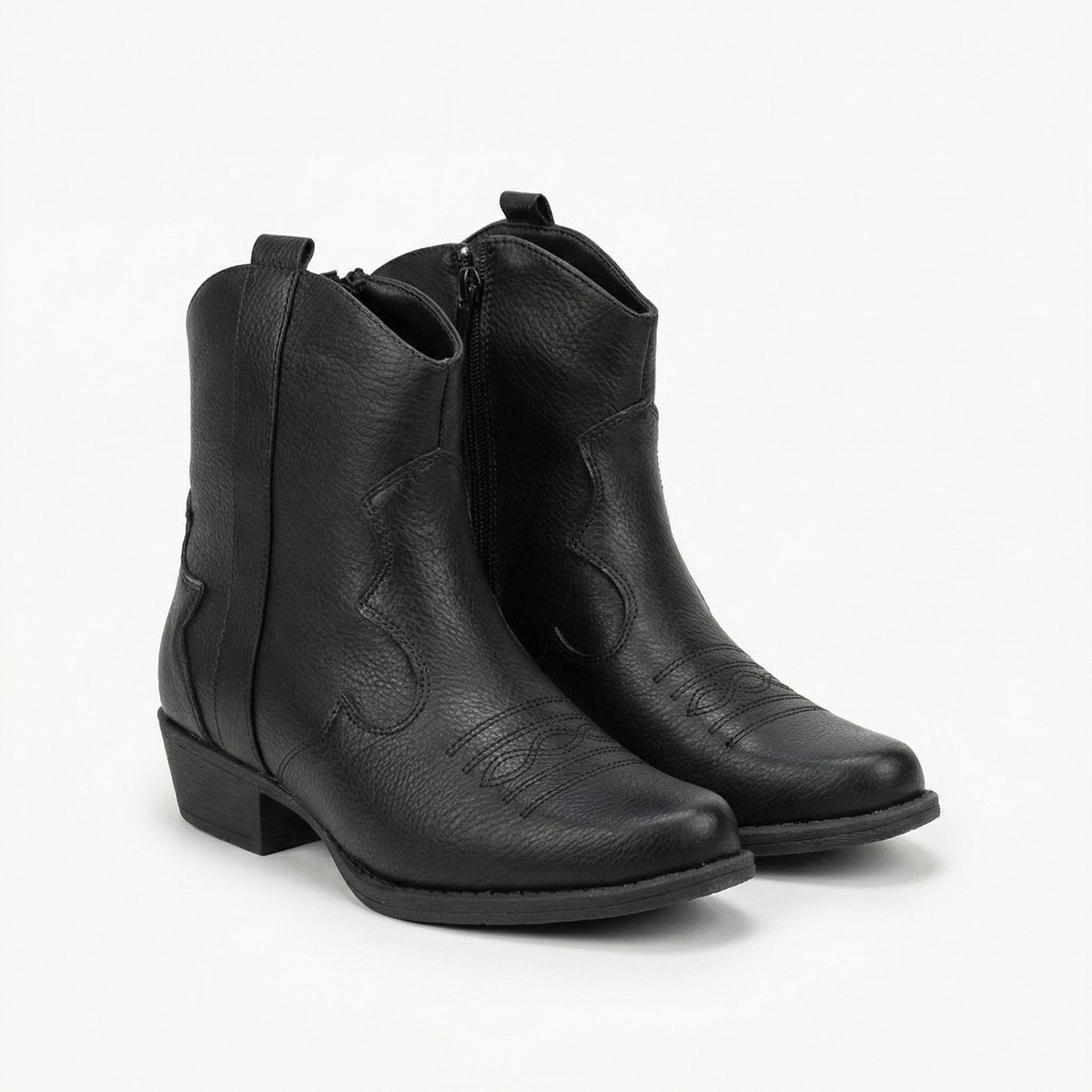 Botín Vaquero Mujer Taco Bajo L6-1