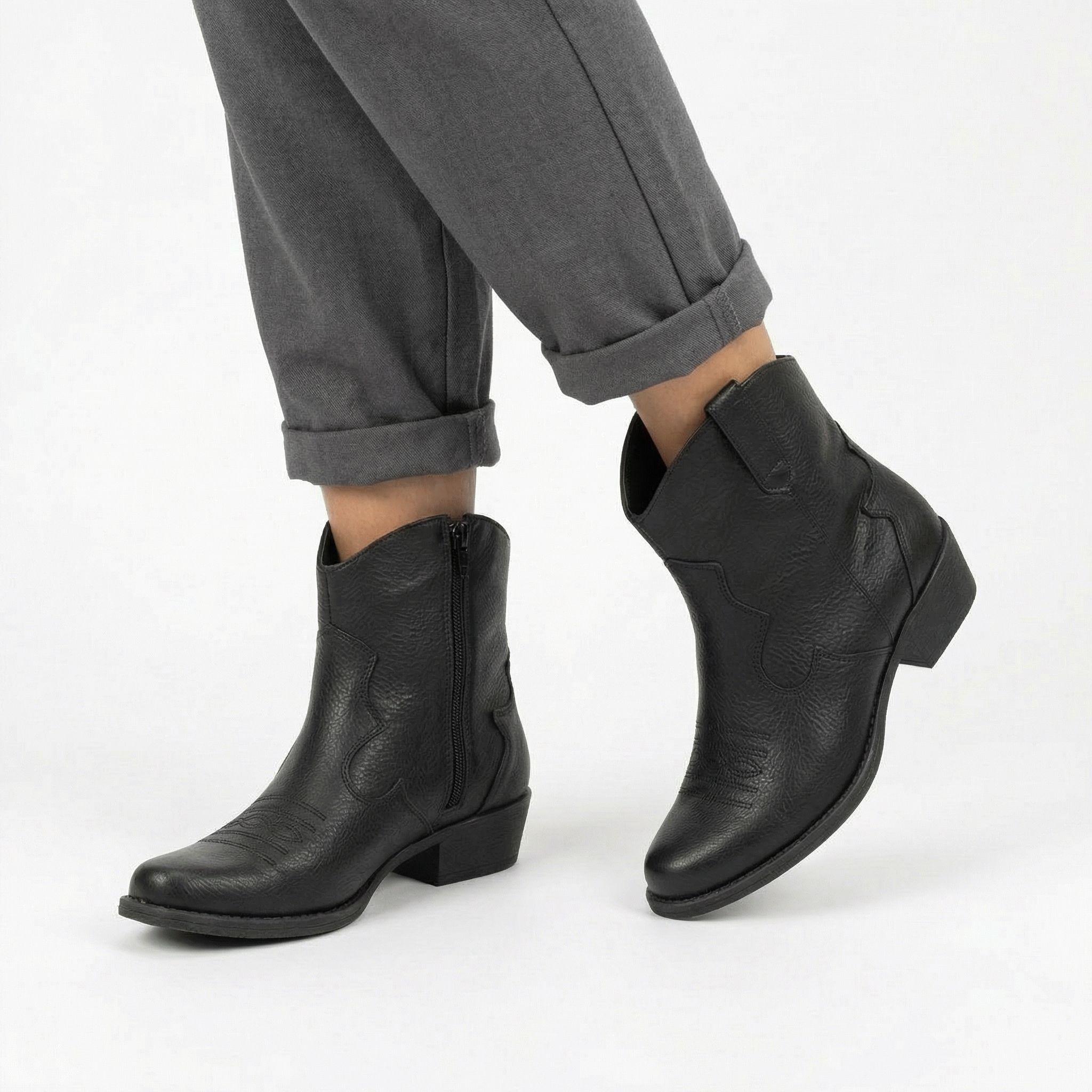 Botín Vaquero Mujer Taco Bajo L6-2