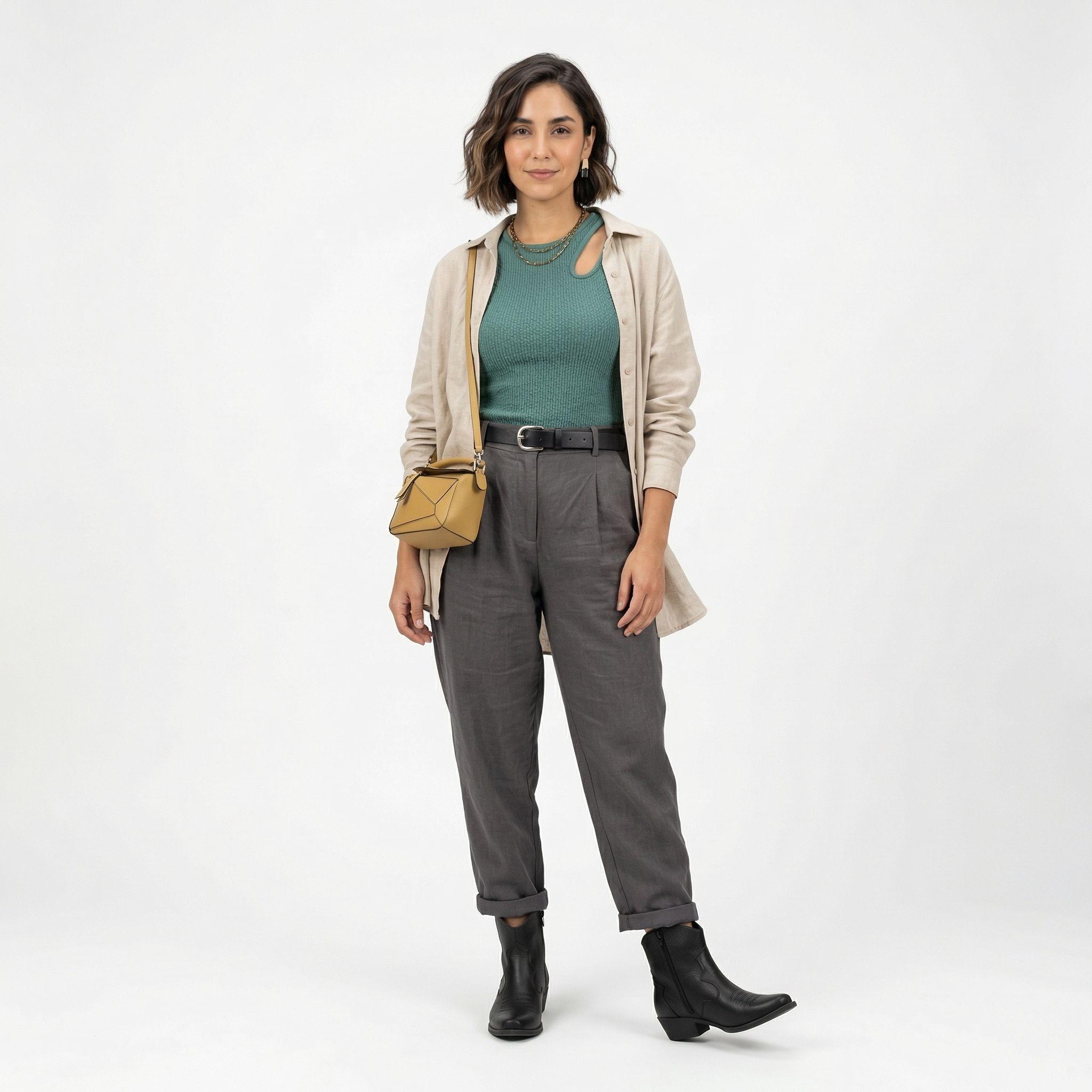 Botín Vaquero Mujer Taco Bajo L6-5