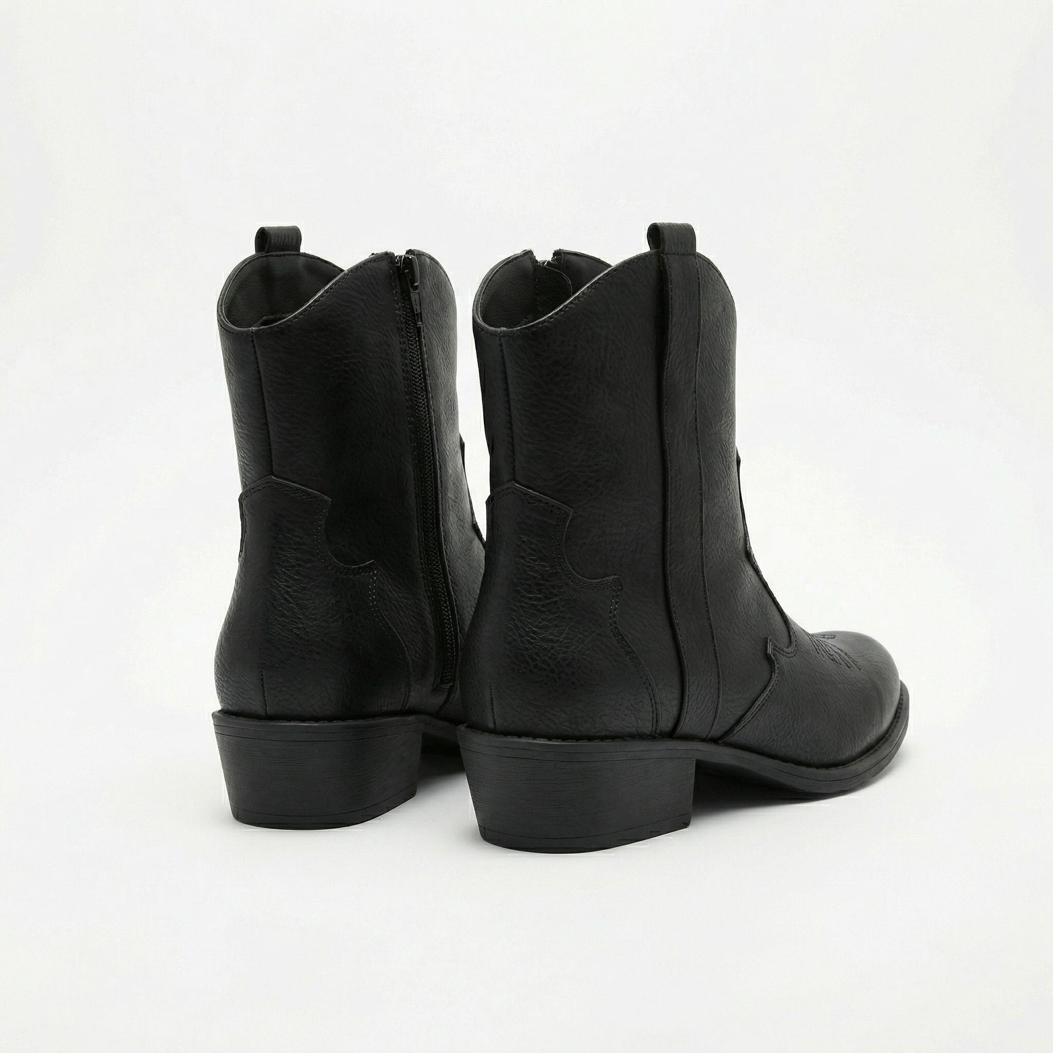 Botín Vaquero Mujer Taco Bajo L6-6