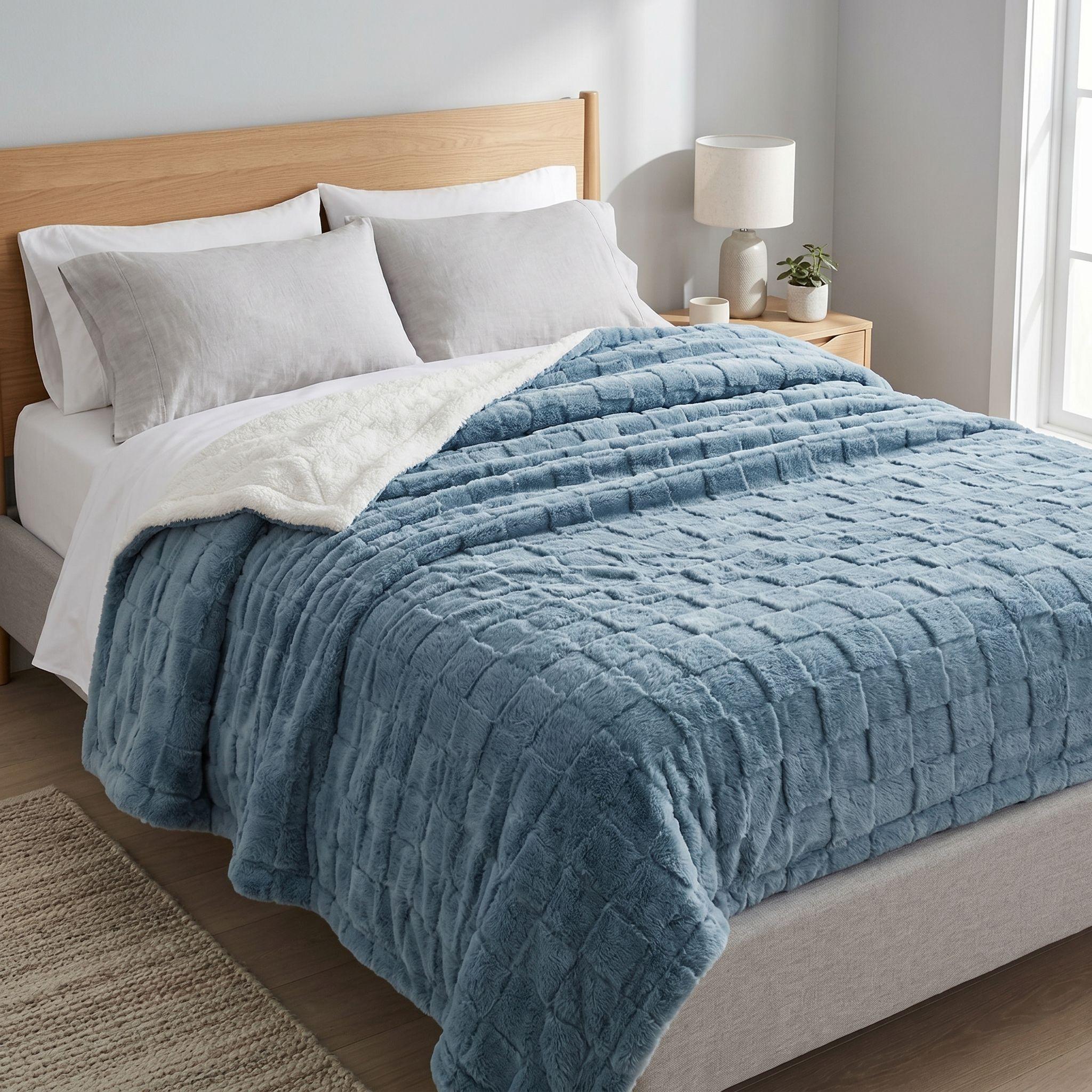 Manta Relieve Sherpa Chiporro 2 Plazas 230x200 Cm-1