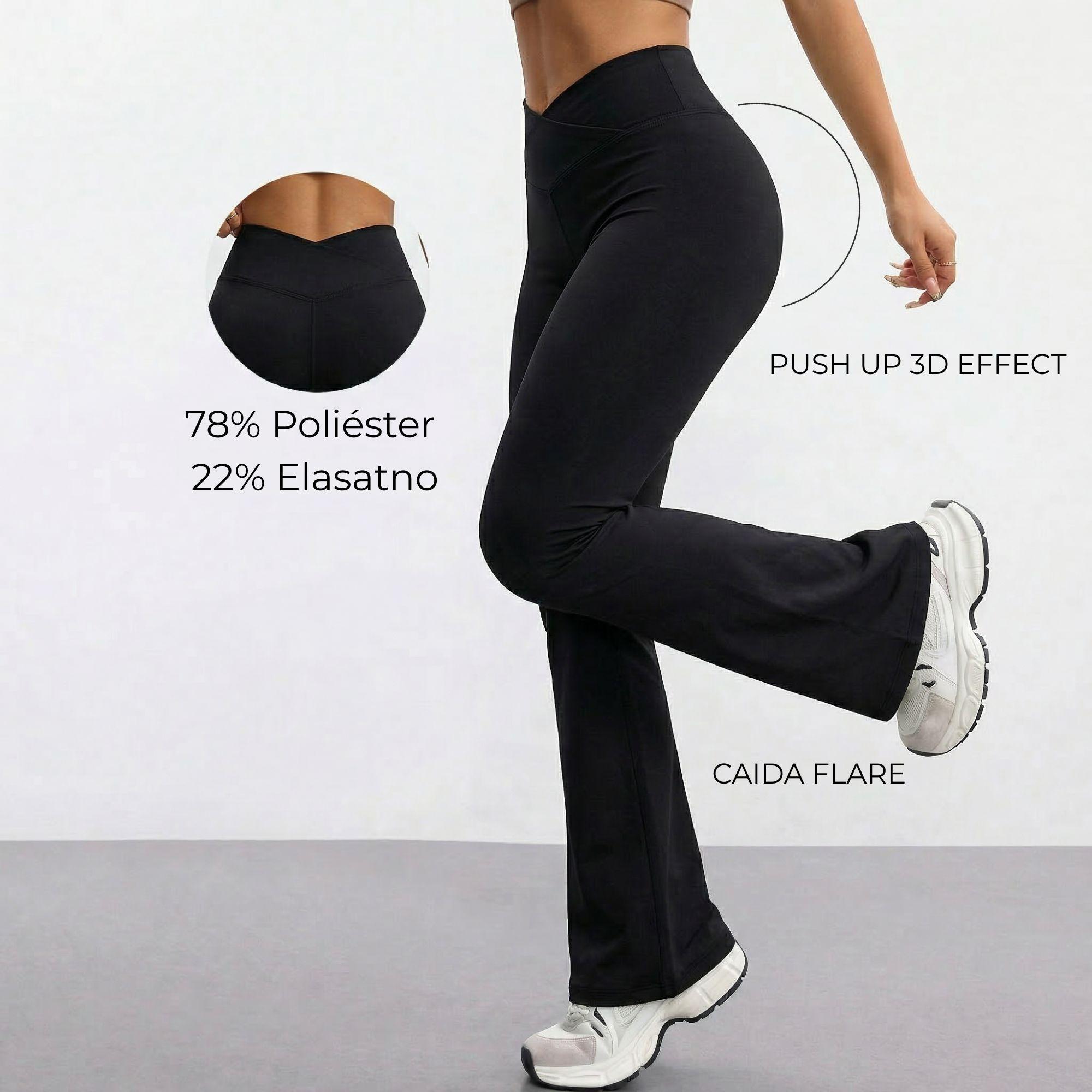 Calza Flare Animal Print Pata Elefante Mujer-6