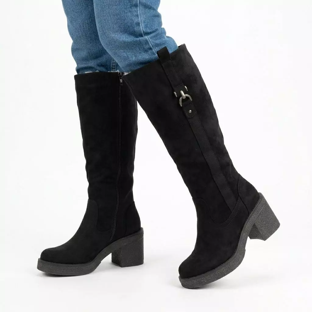 Bota Urbana Mujer Taco Cuadrado L35-2