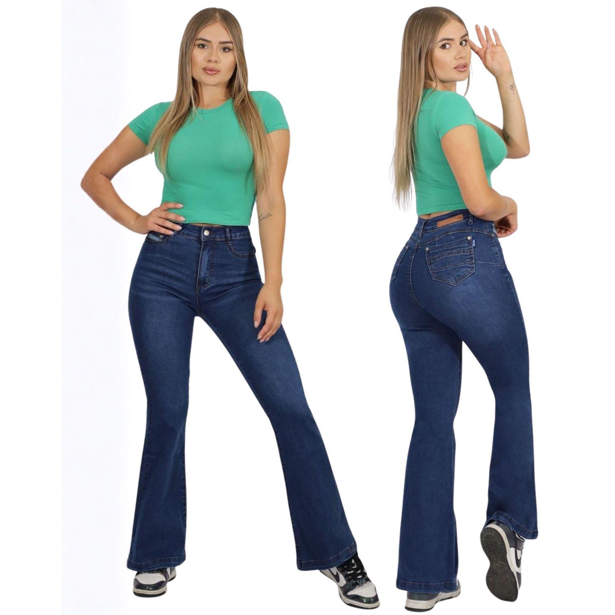Jeans Mujer Flare Push UP J9158-1