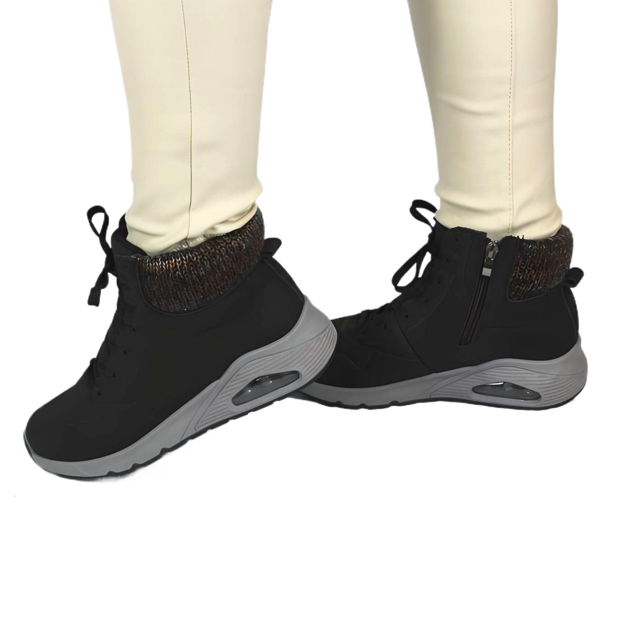 Zapatilla outdoor de Mujer Invierno 33 Yassne Negro-0
