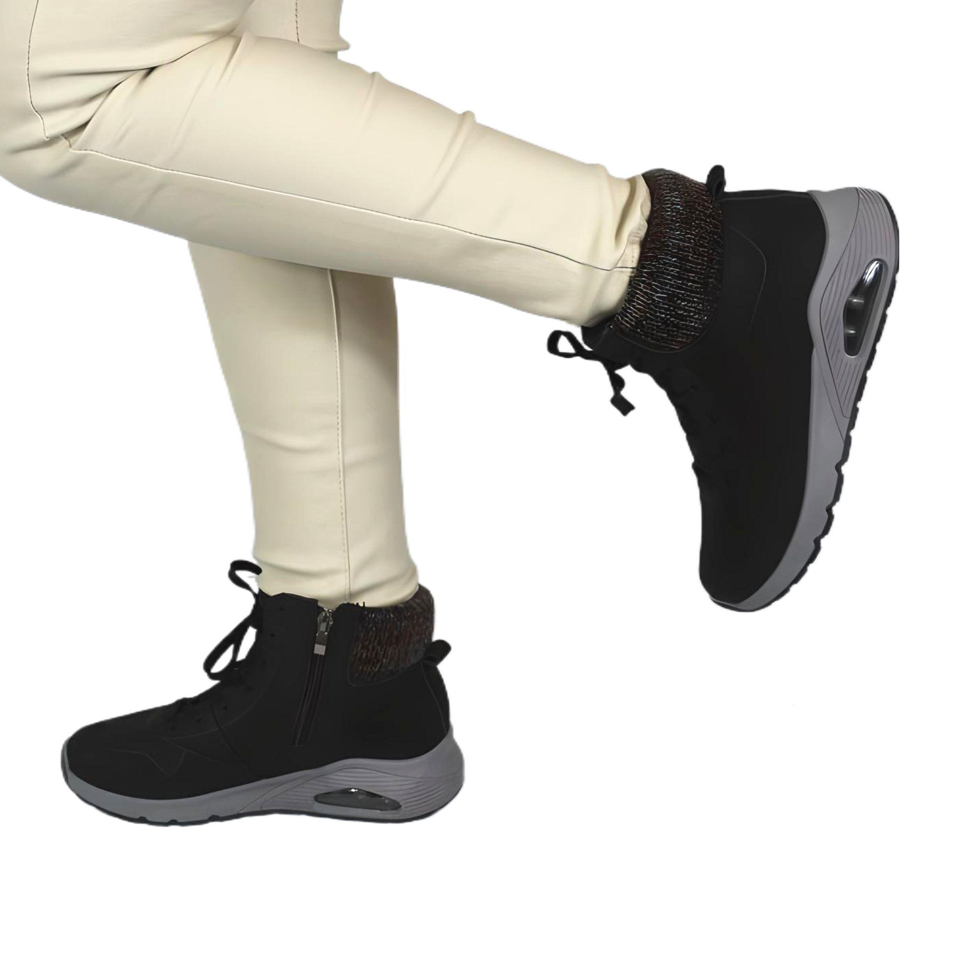 Zapatilla outdoor de Mujer Invierno 33 Yassne Negro-2