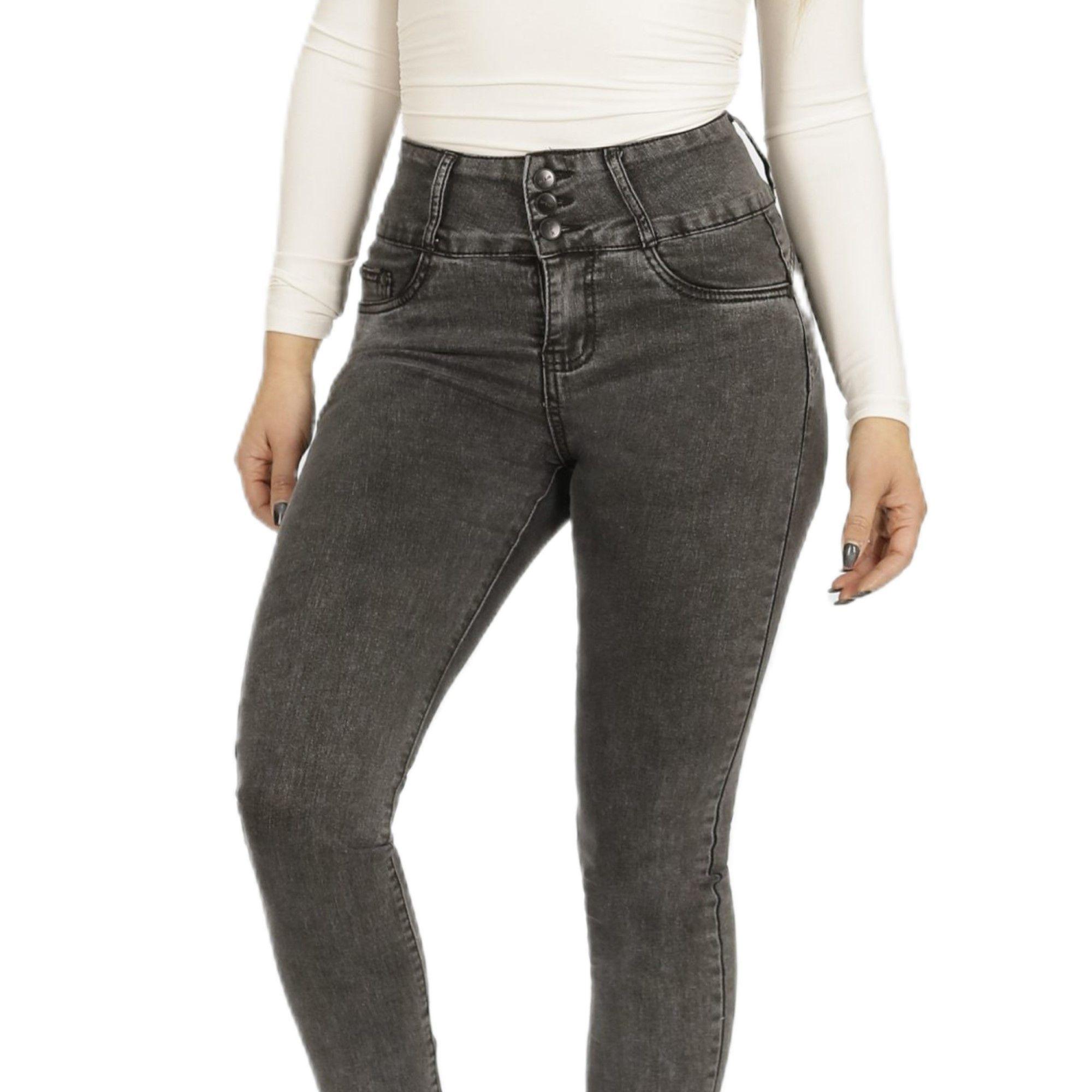Jeans Pitillo Tiro Alto Mujer 78 Yassne-4