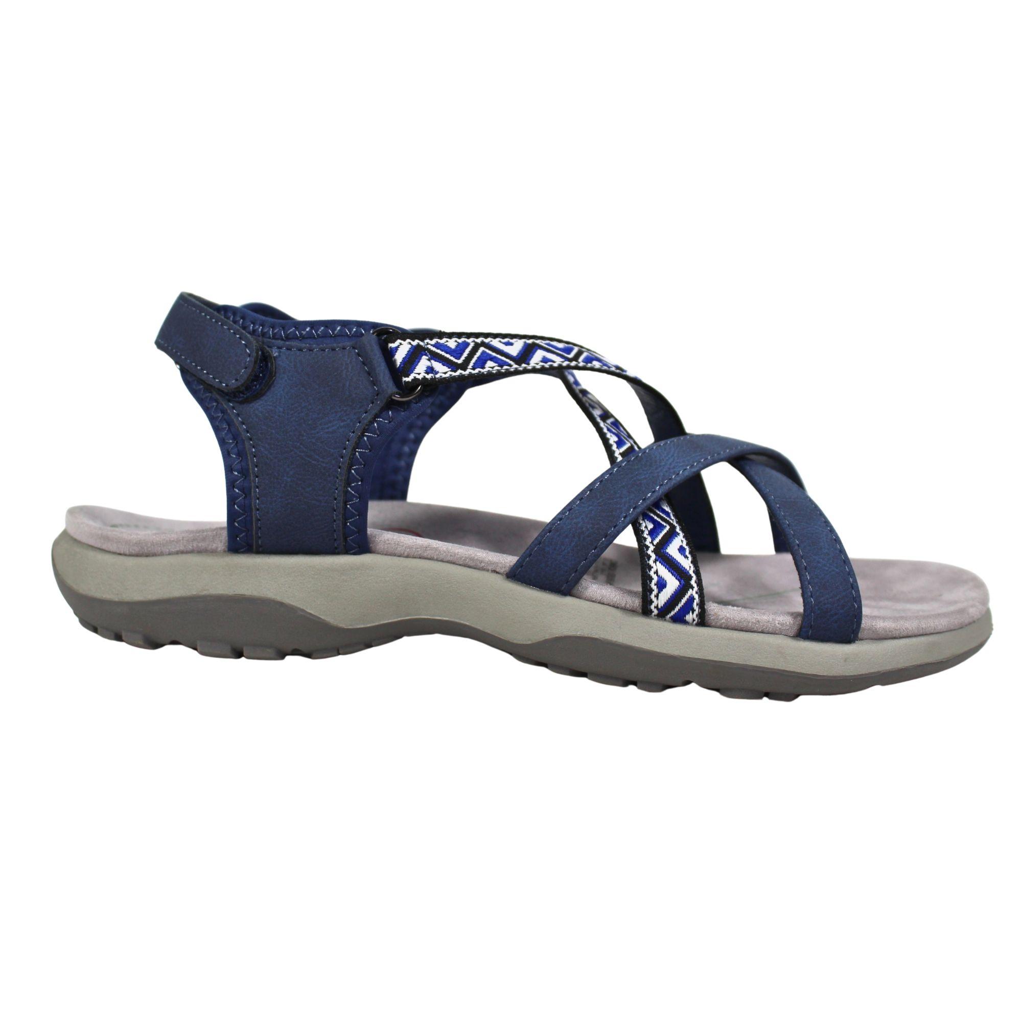 Sandalias Bajas Outdoor Mujer 6631 Azul-0
