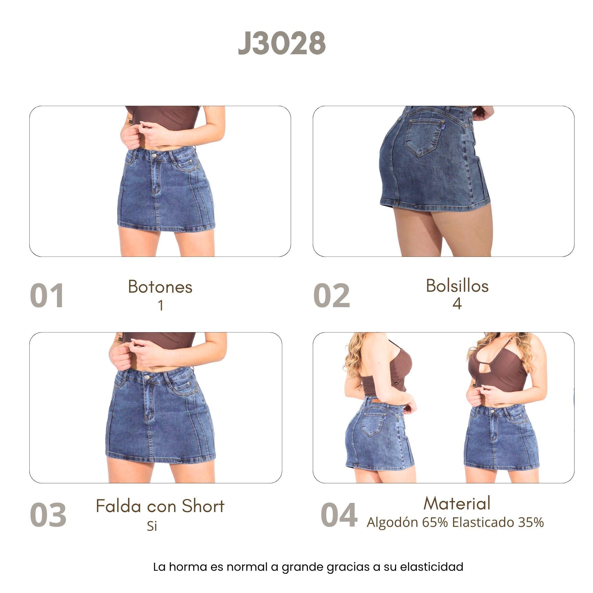 Falda con Short Mujer J3028-4