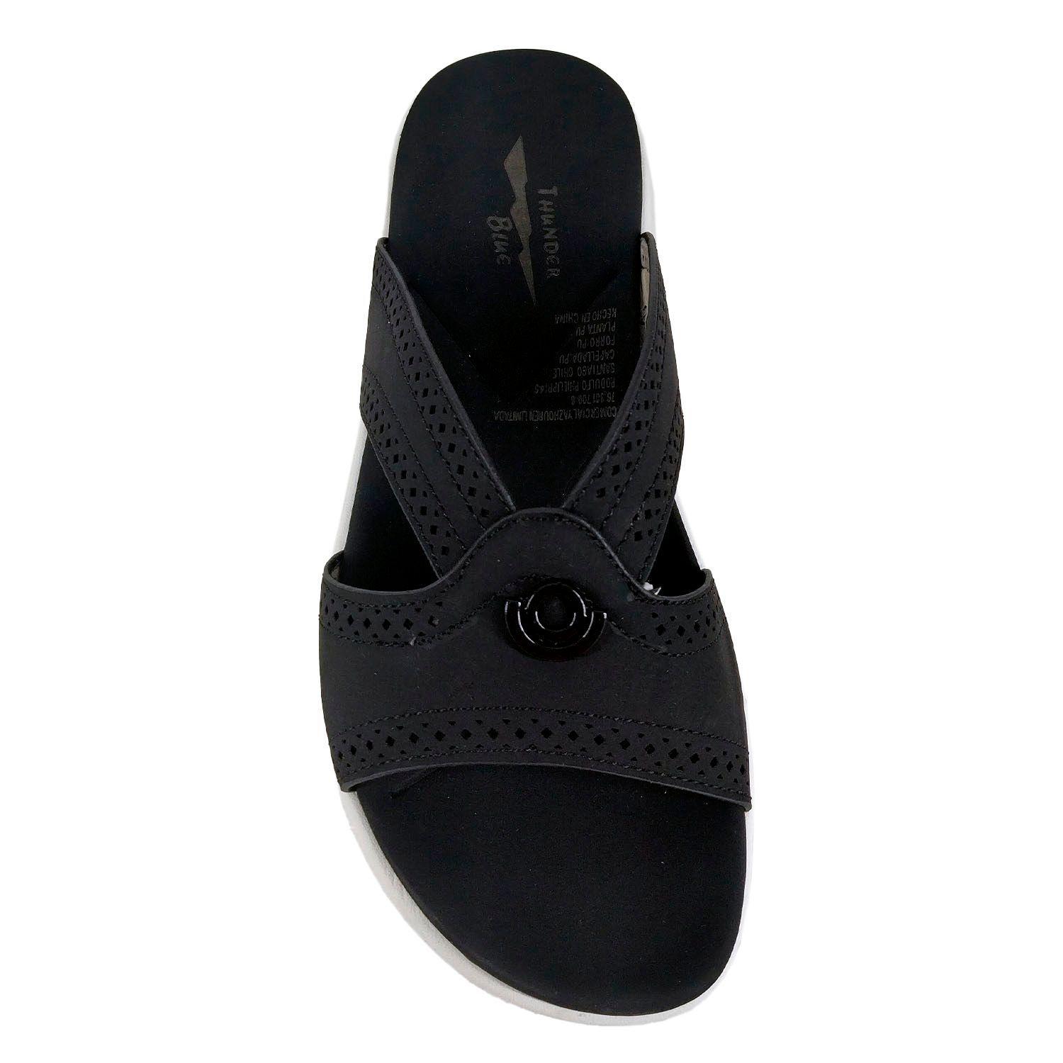 Sandalias de Verano Mujer Negro-3