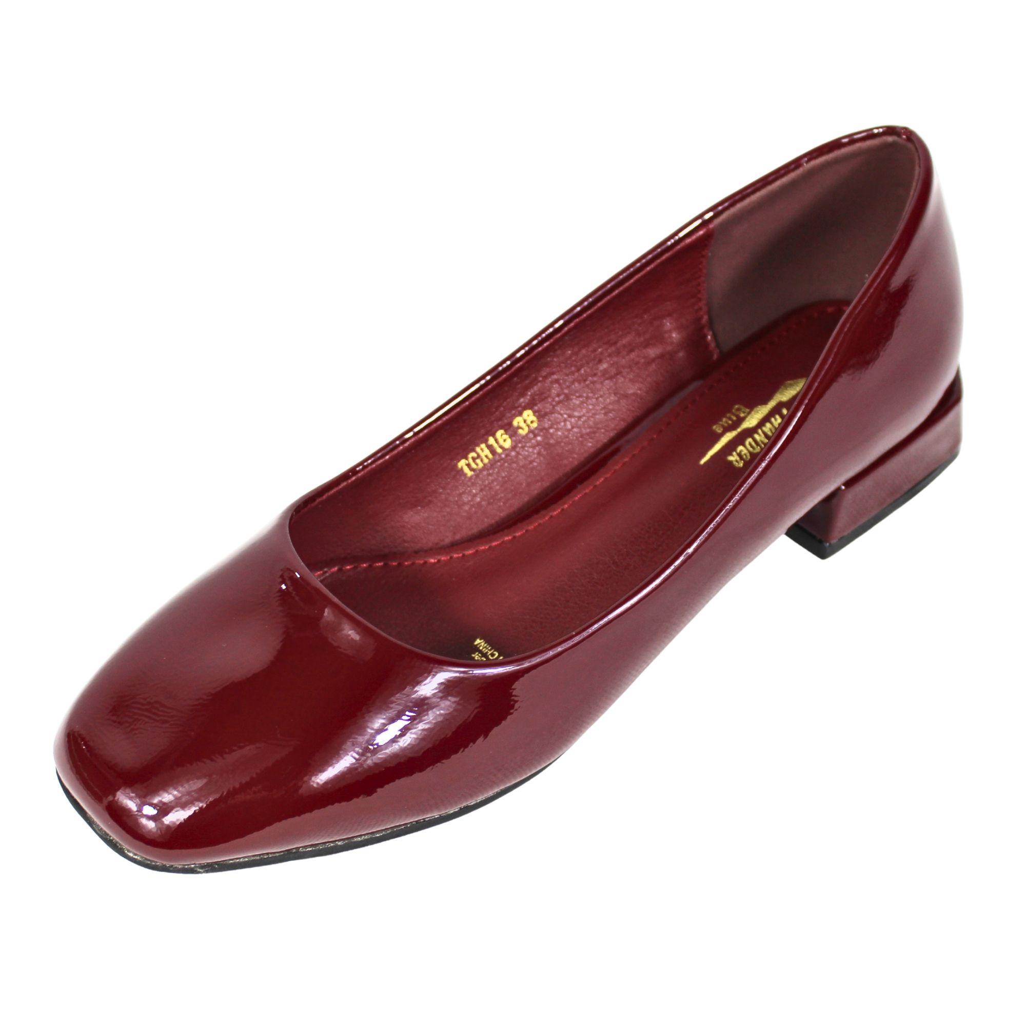 Zapato Mujer Mary Jane TGH16 Burdeo-1