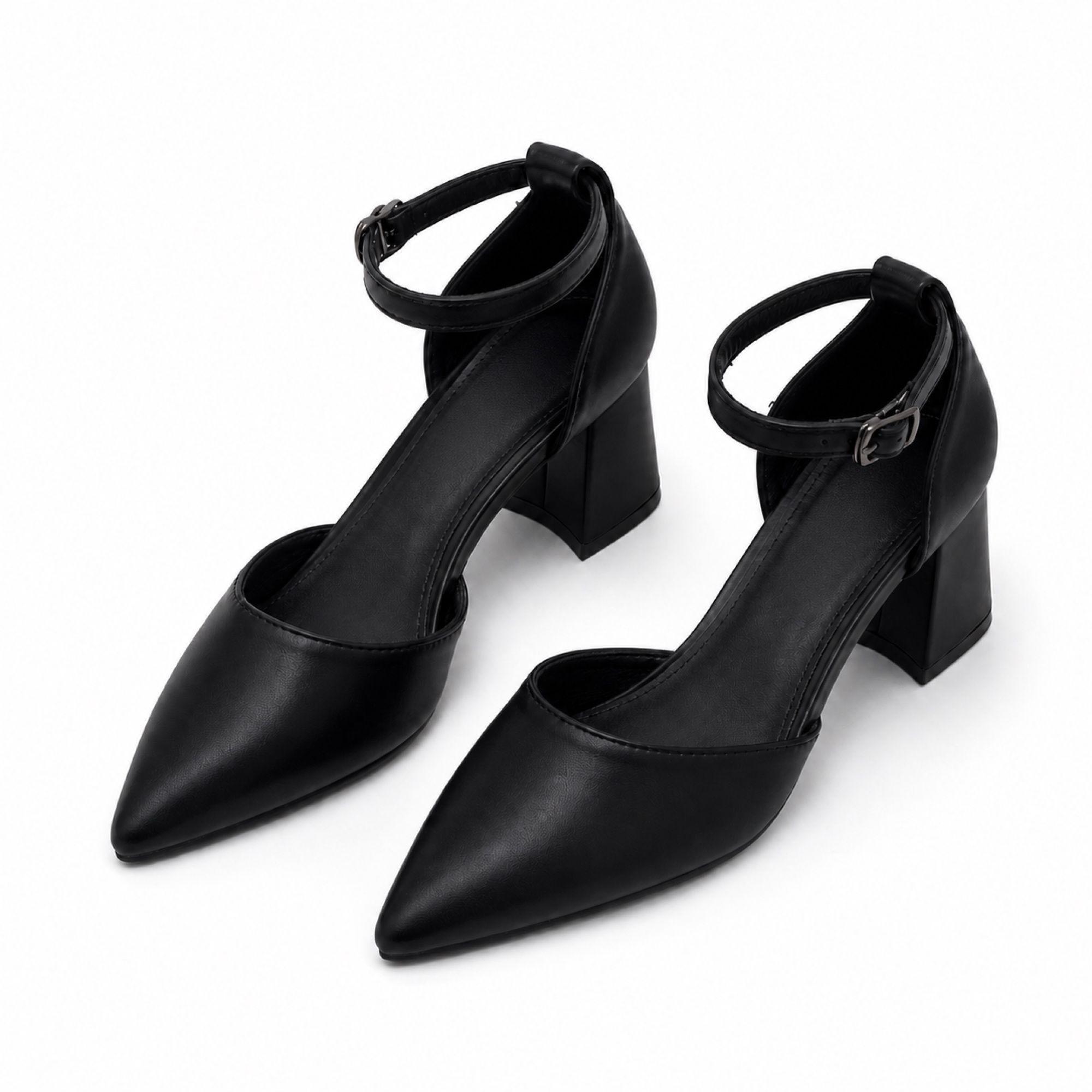 Zapato Mujer En Punta Taco Cuadrado 5275-3