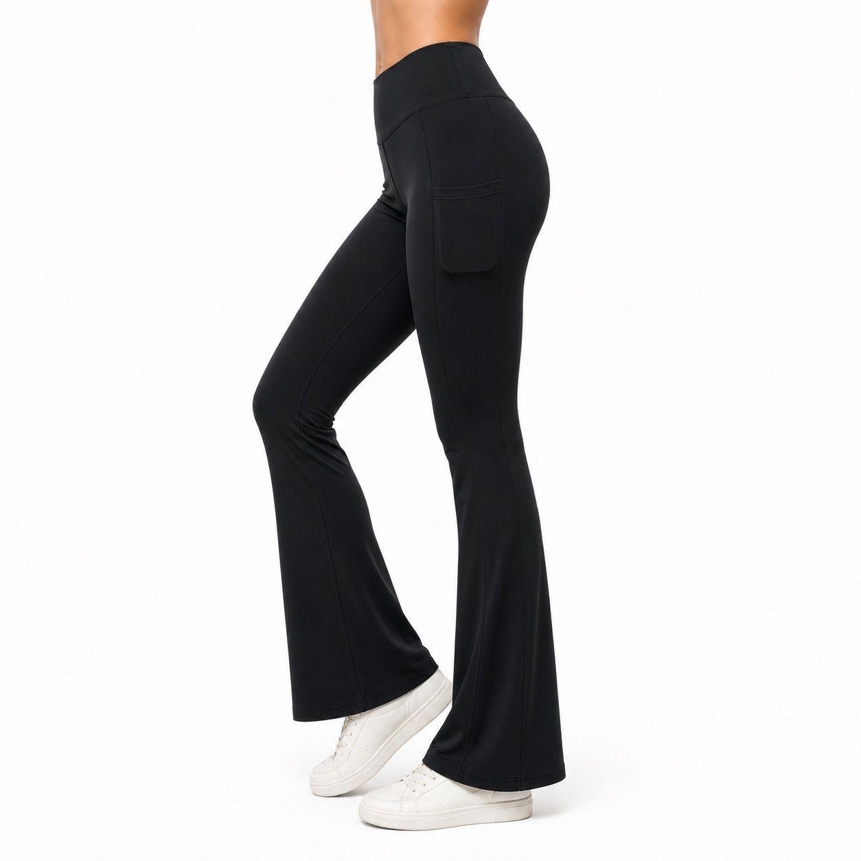 Calza Estilo Flare Tiro Alto Elasticada-4