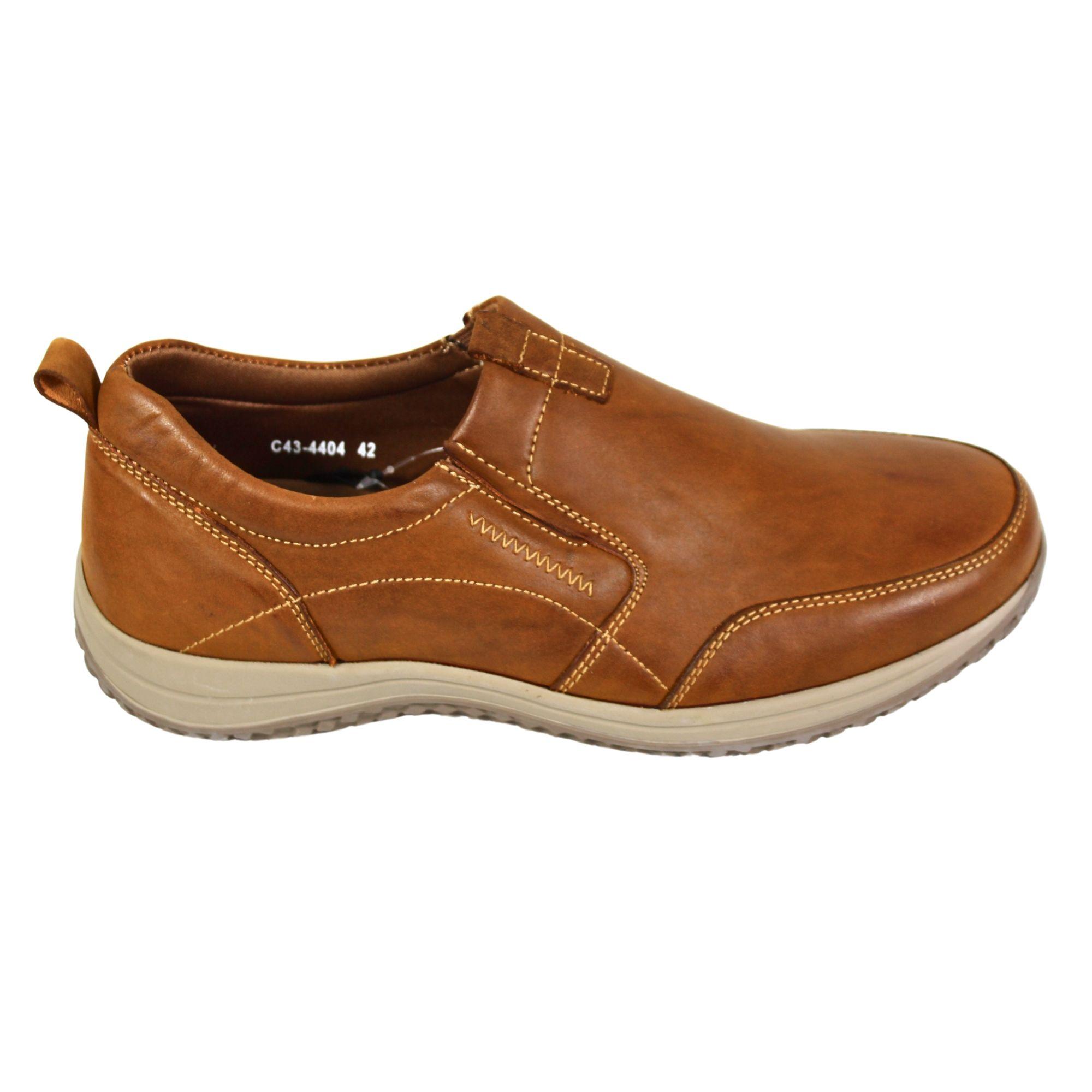 Zapato Casual Hombre Cuero C43-4404 Café-2