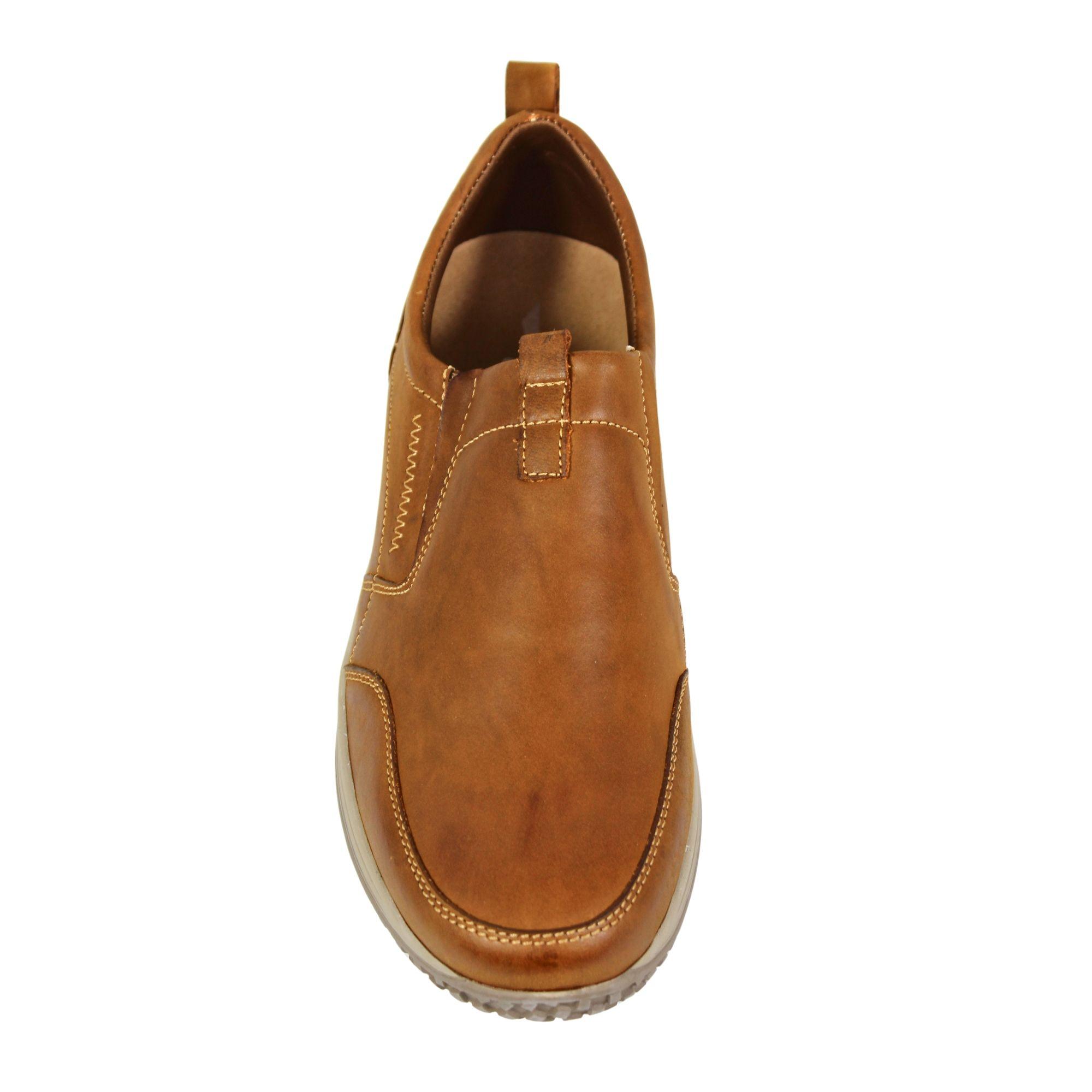 Zapato Casual Hombre Cuero C43-4404 Café-3