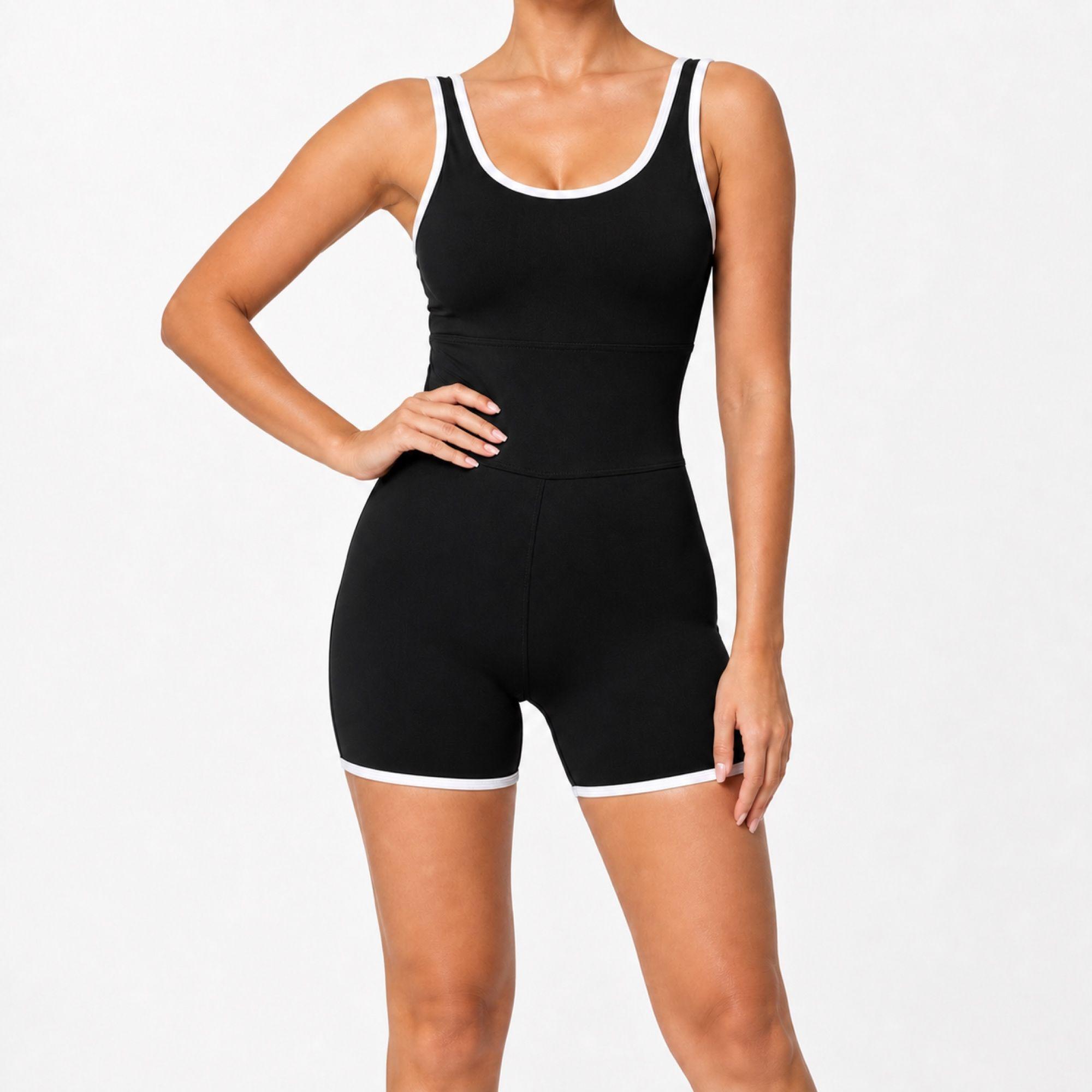 Enterito Deportivo Mujer Corto Spandex Elástico Tallas S-M-L-0