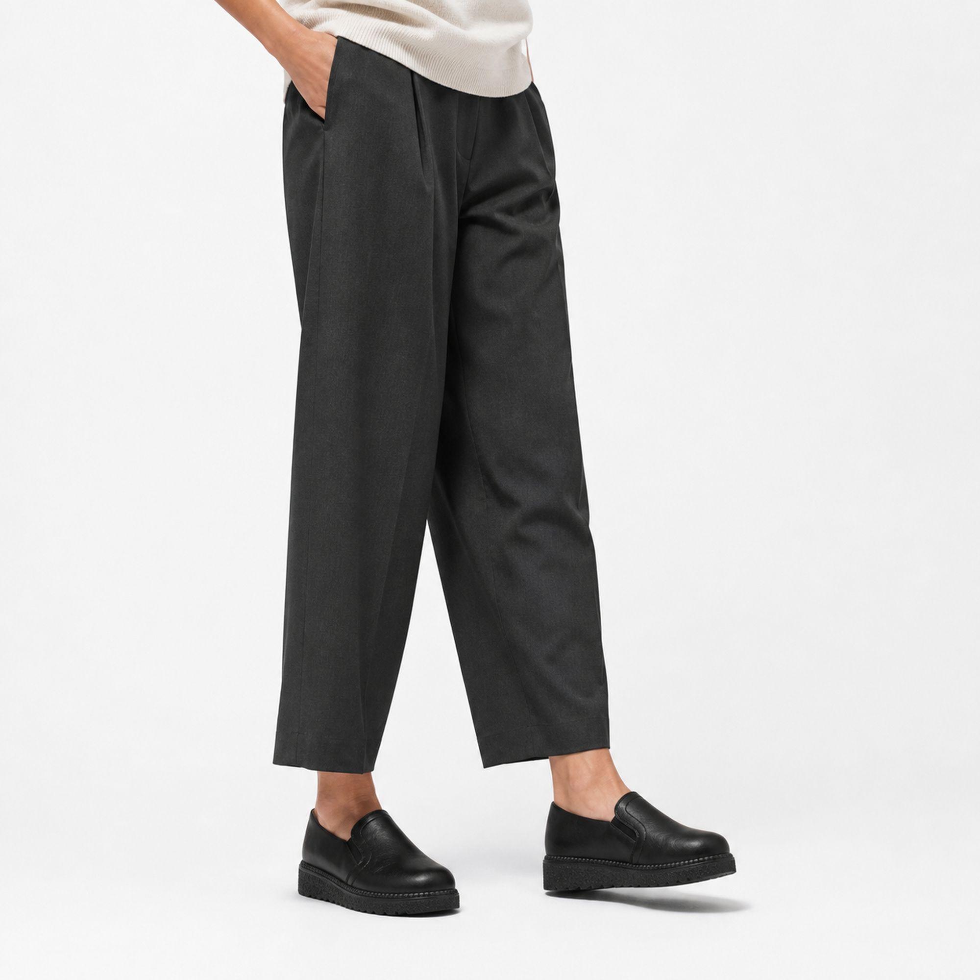 Mocasín Mujer Negro Plataforma Baja Ecocuero Cómodo 2524-6