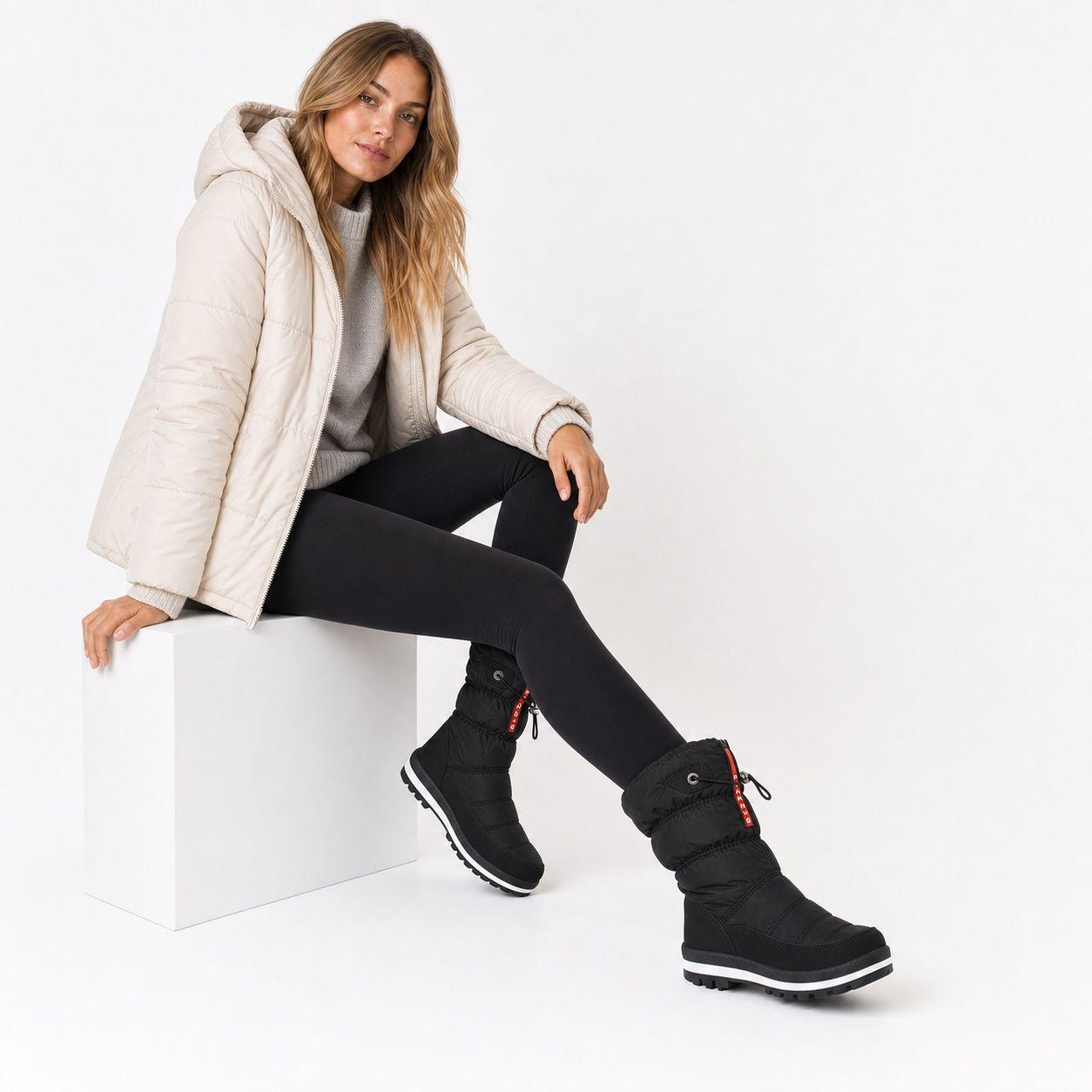 Bota Mujer Impermeable de Nieve Forrada Polar-3