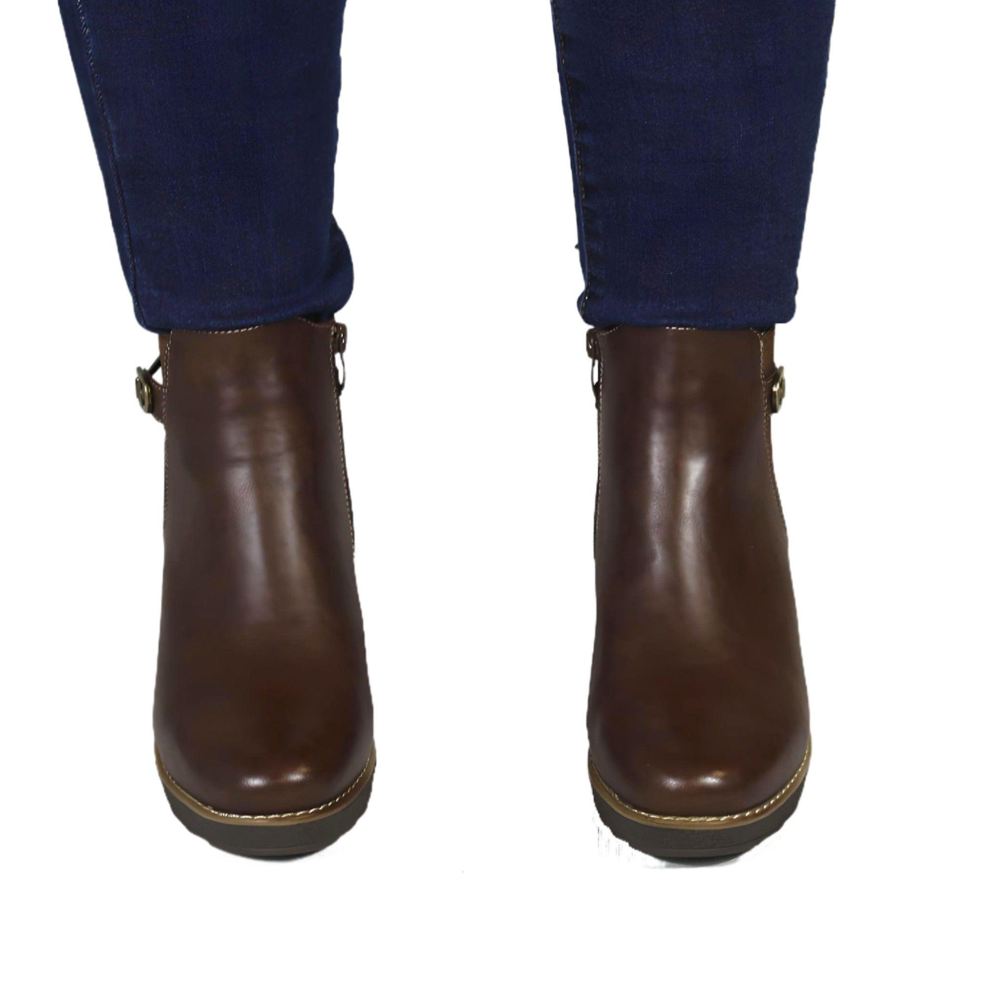 Botin de Mujer Invierno 73 Yassne Café-3