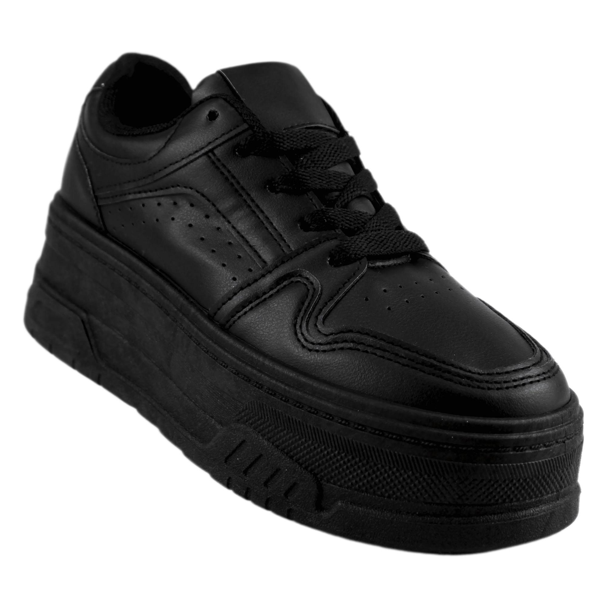 Zapatilla Escolar Unisex 12 Yassne Negro-1