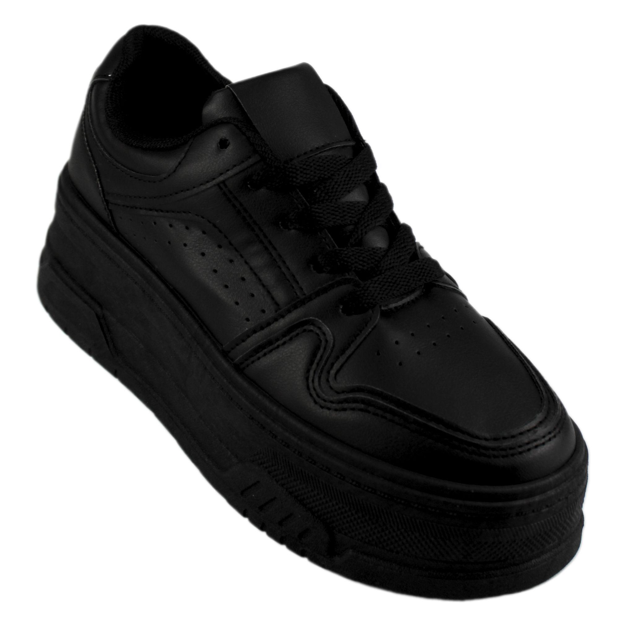 Zapatilla Escolar Unisex 12 Yassne Negro-2