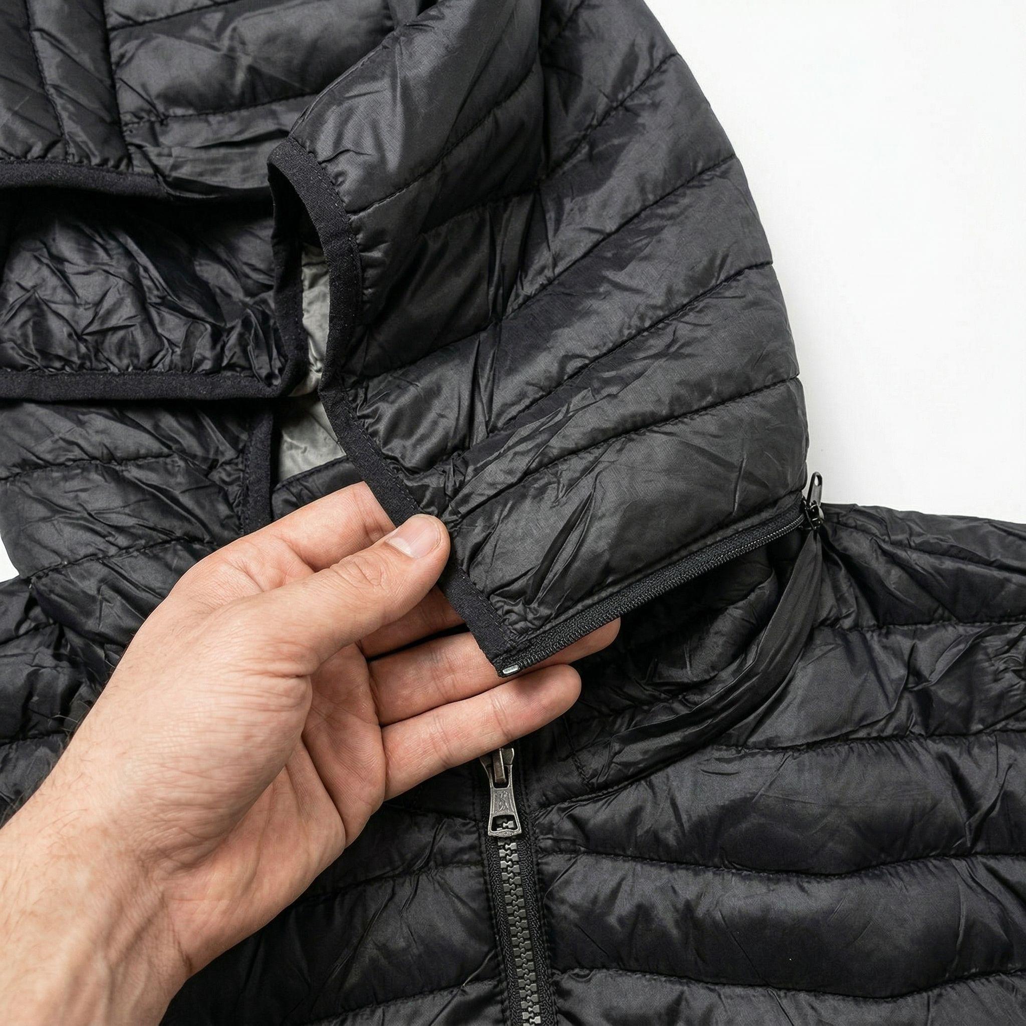 Parka Negra Hombre Engomada Térmica-4