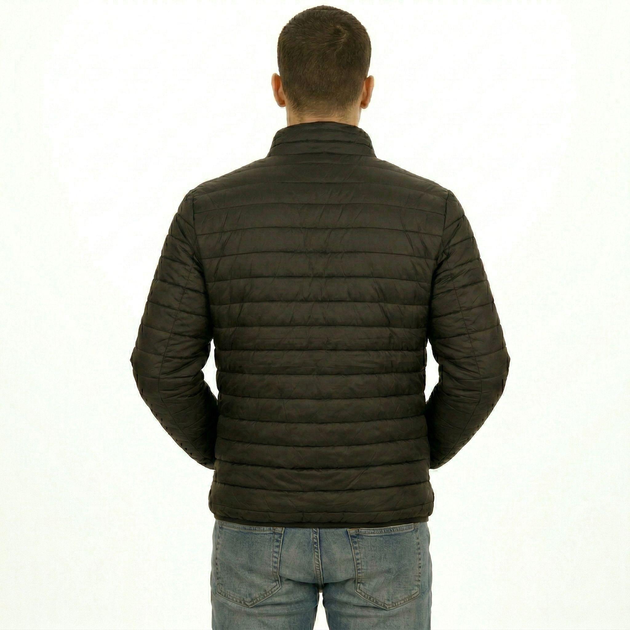 Parka Negra Hombre Engomada Térmica-6