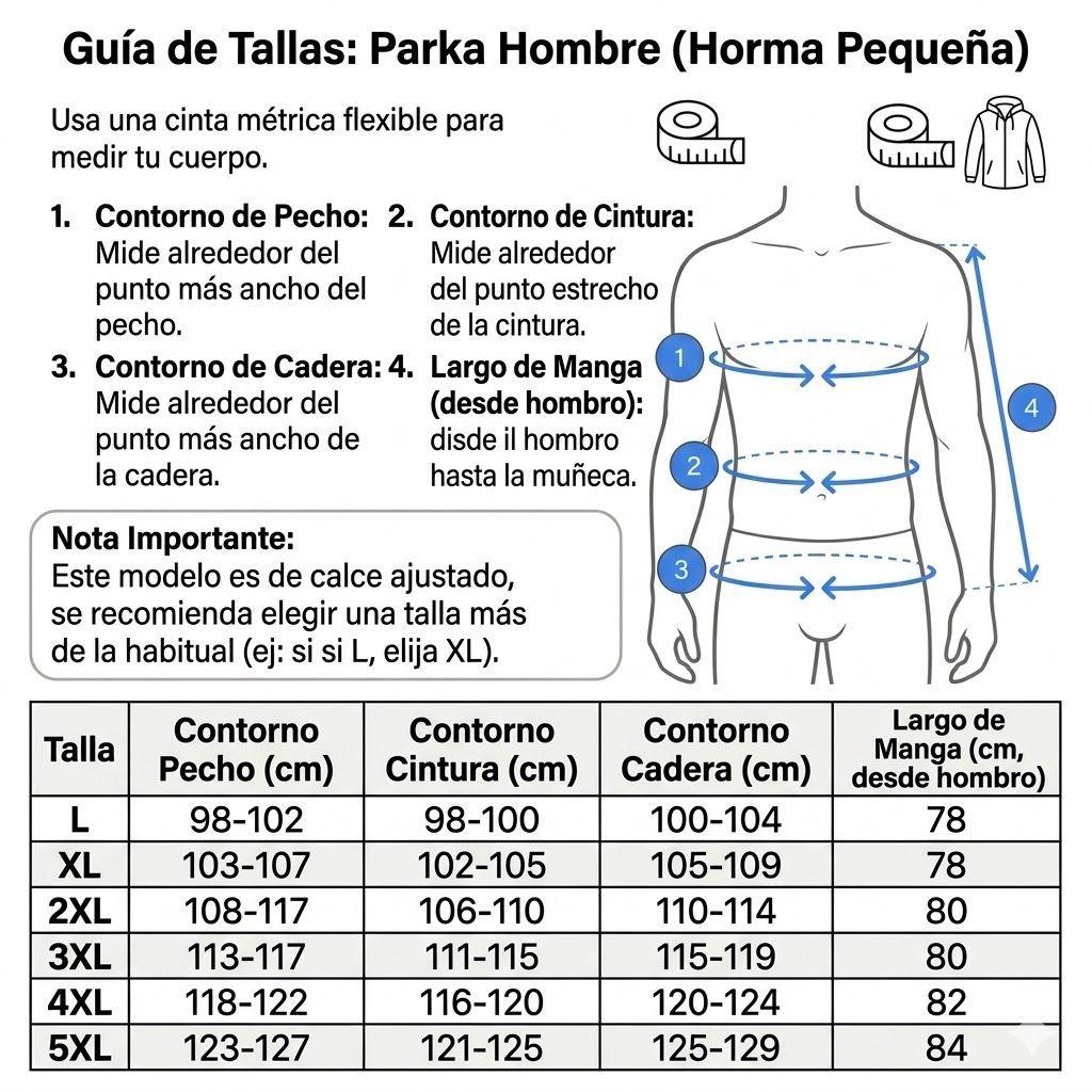 Parka Negra Hombre Engomada Térmica-7