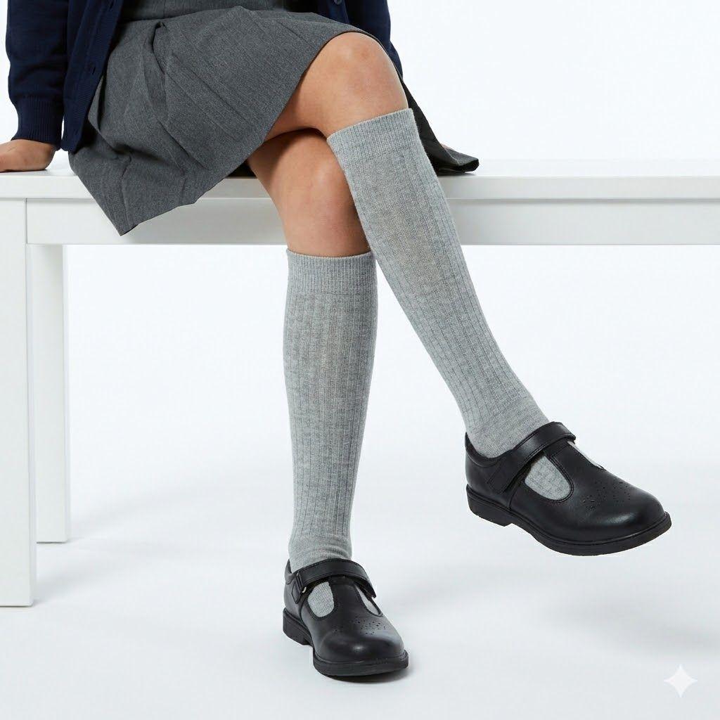 Pack de 3 Polaina Gris Escolar Ni a 81010-2