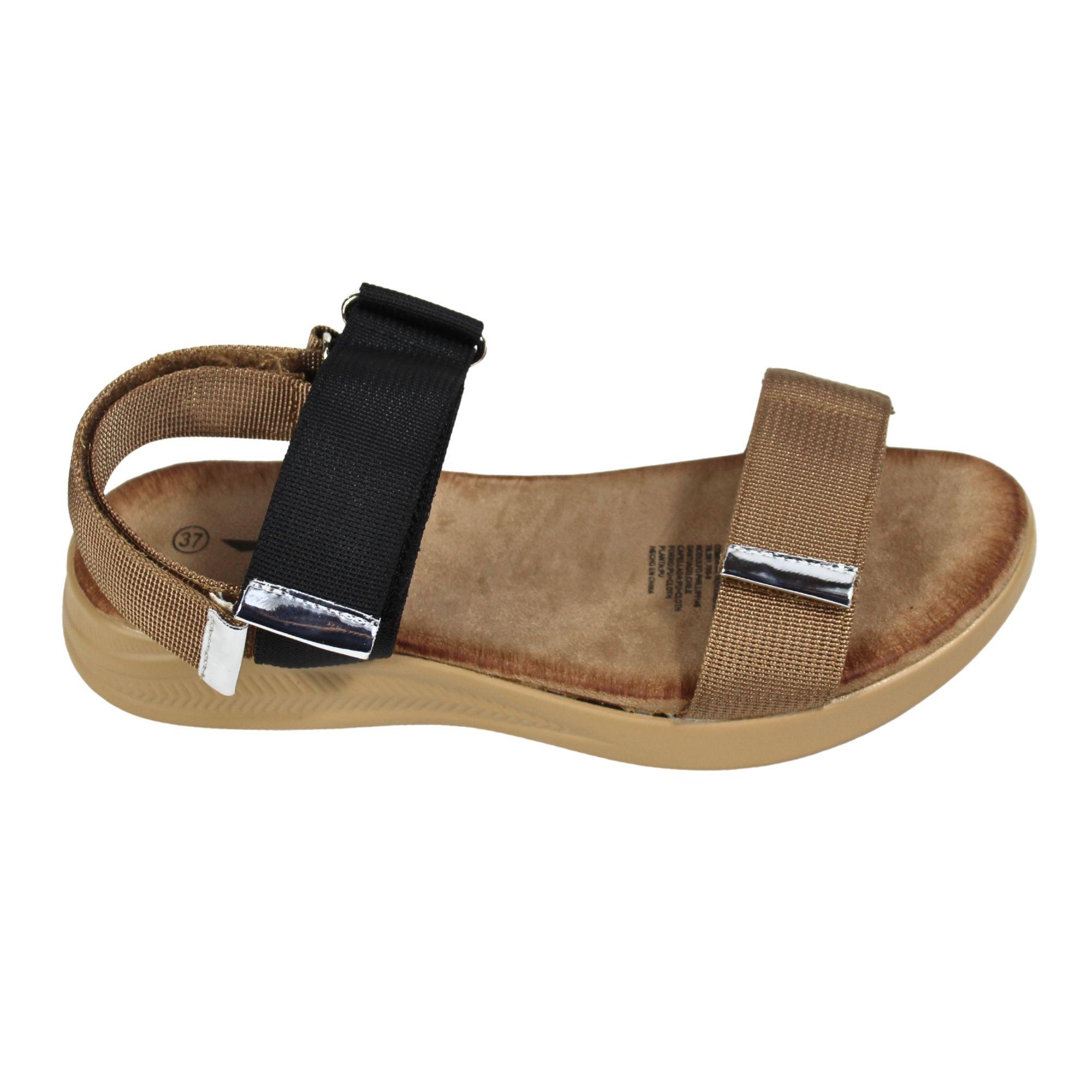 Sandalia deportiva de mujer TGH04 Café Claro-2