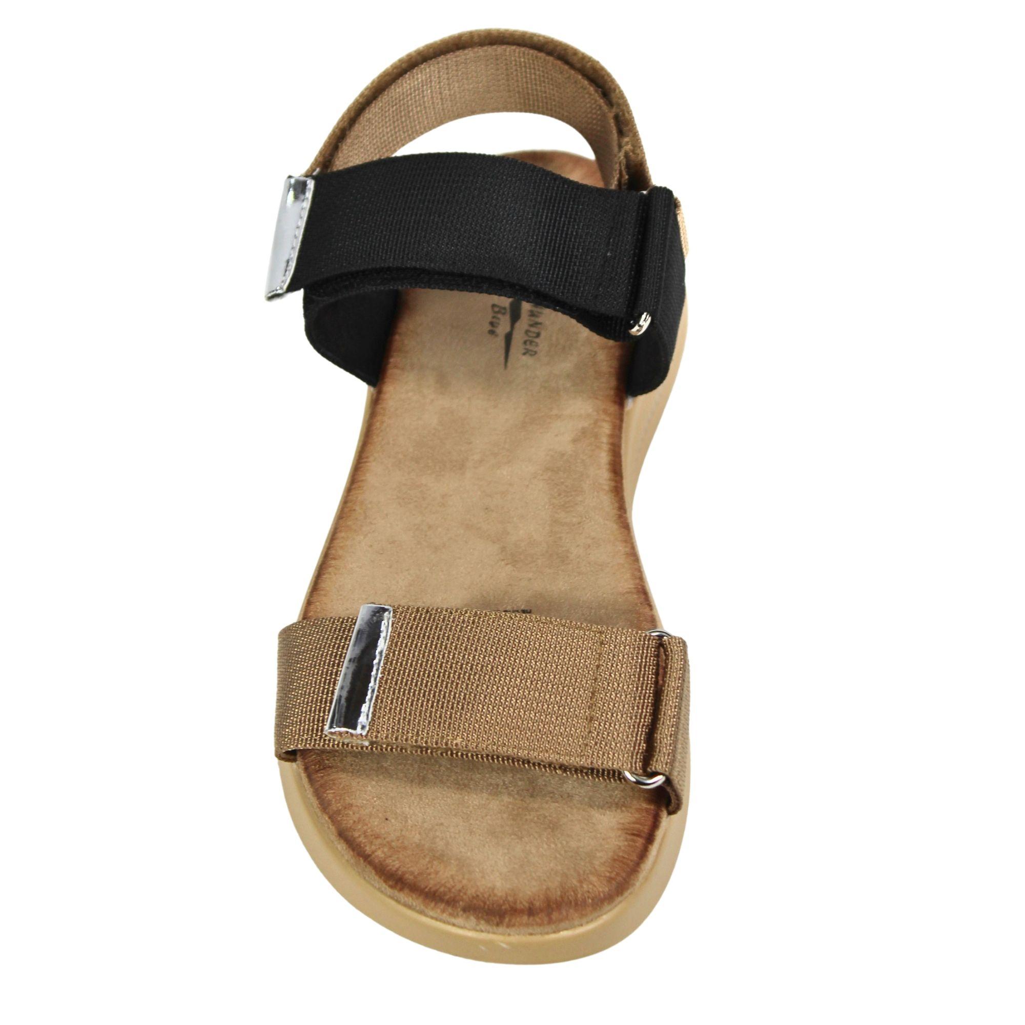 Sandalia deportiva de mujer TGH04 Café Claro-3