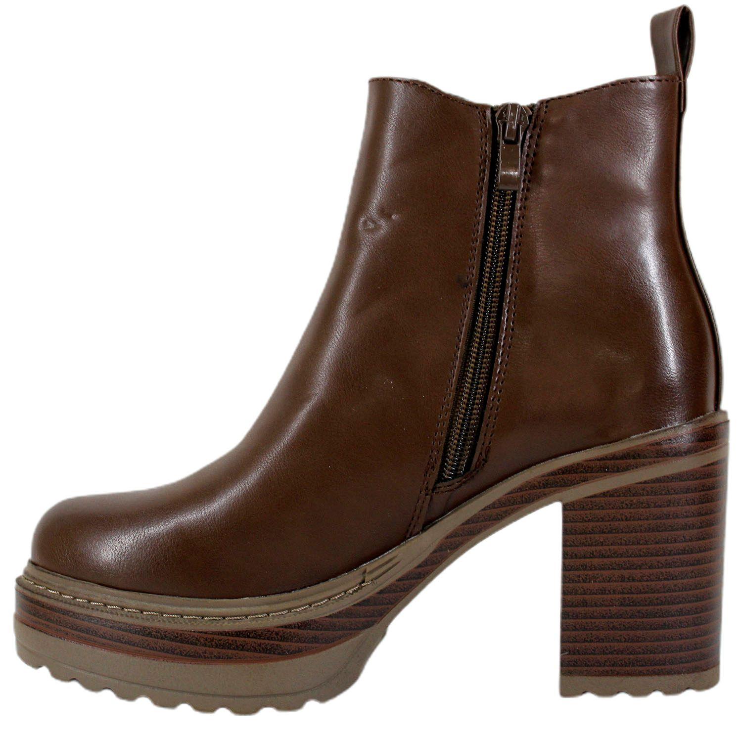 Botin Tacón Alto Plataforma Elegantes Qm07 Yasna-3