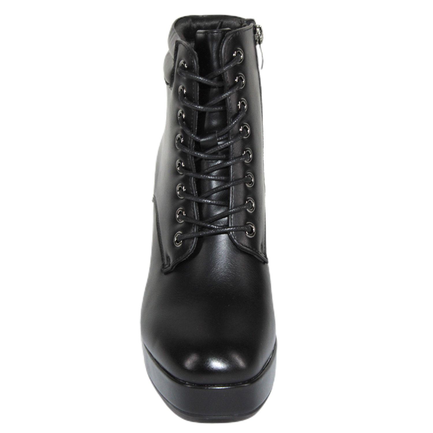 Botines de ecocuero con tacón alto y plataforma 361 Yassne-3