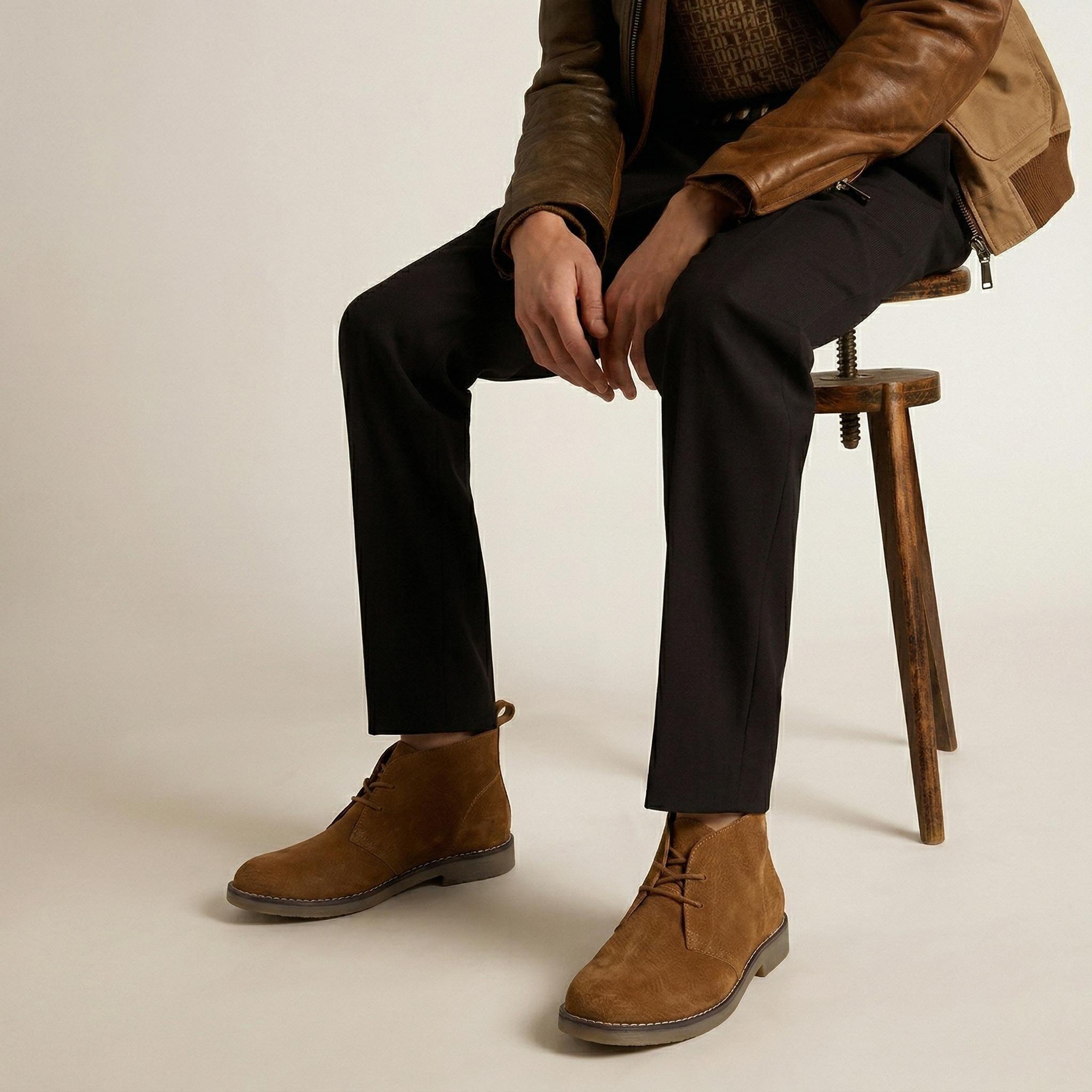 Botín Hombre Estilo Gamuza N21-3