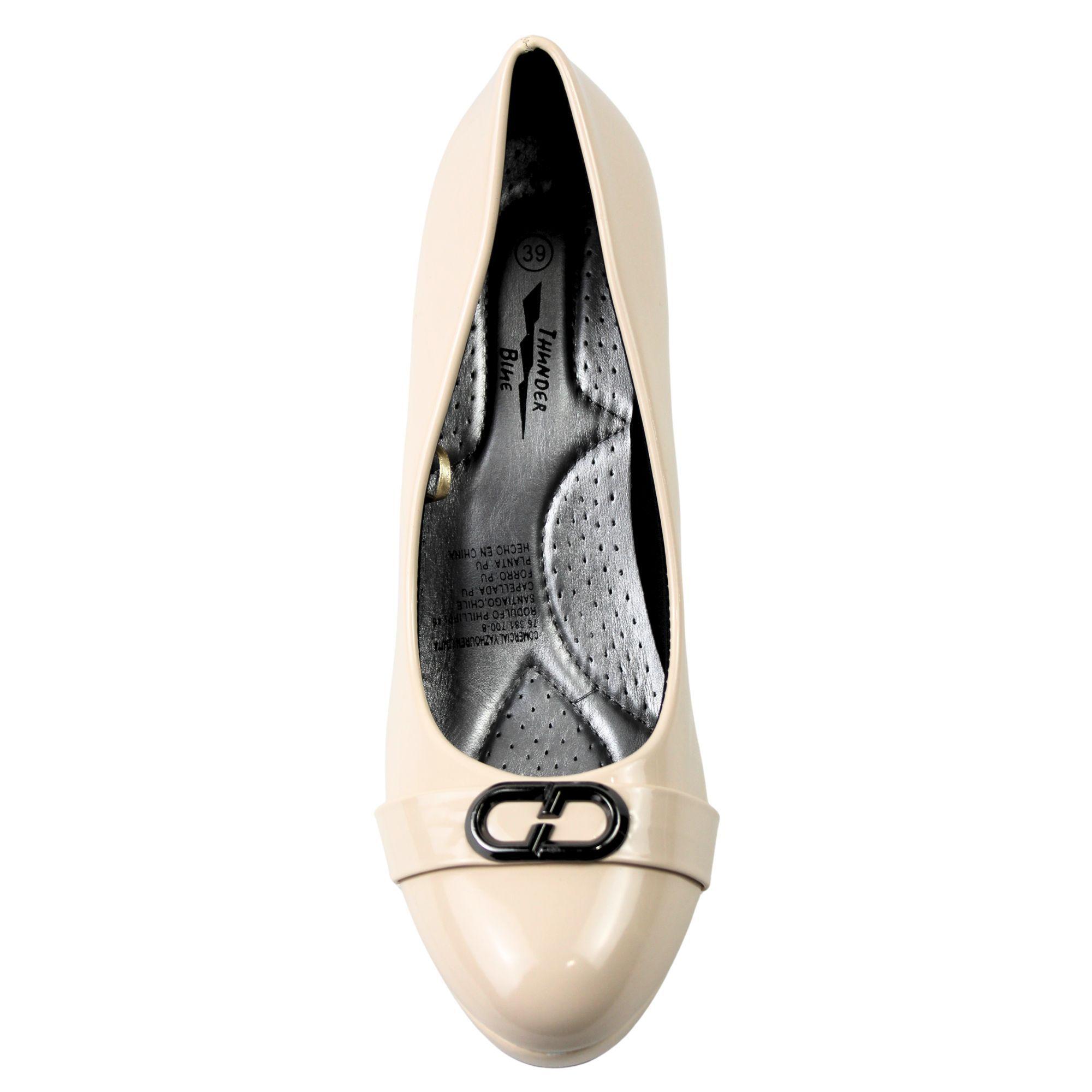 Zapatos Fiesta de Tacón Elegantes para Mujer 52-5 Yassne Beige-2