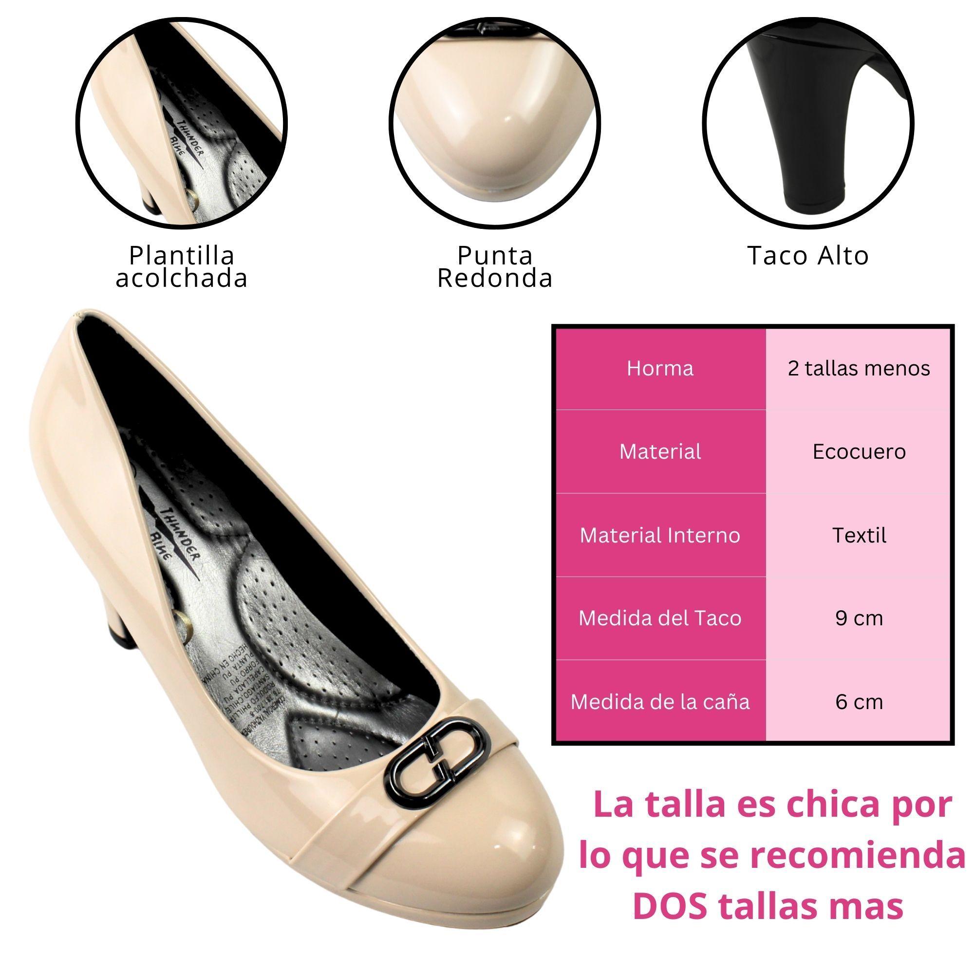 Zapatos Fiesta de Tacón Elegantes para Mujer 52-5 Yassne Beige-3