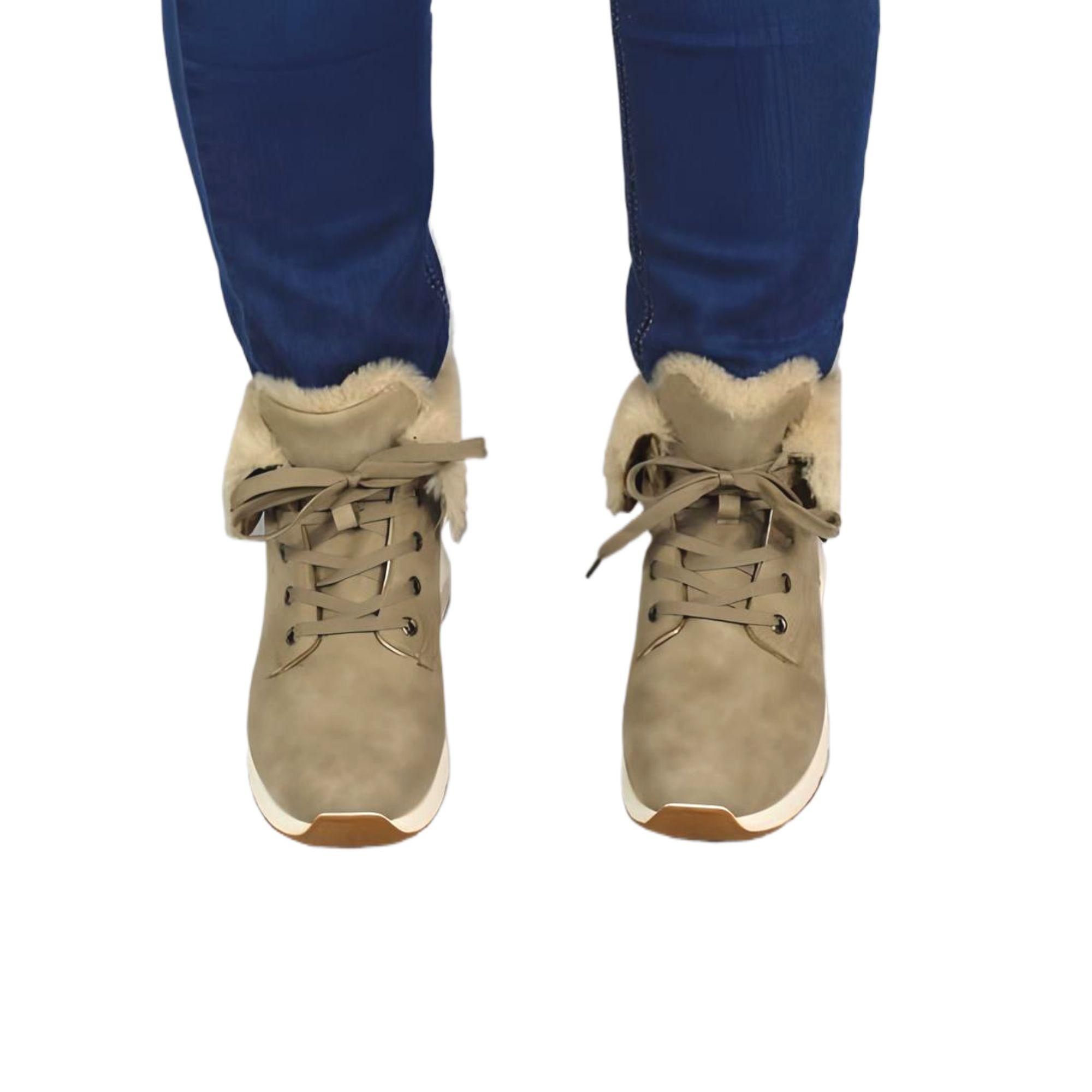 Zapatilla outdoor de Mujer Invierno 32 Yassne Gris-3
