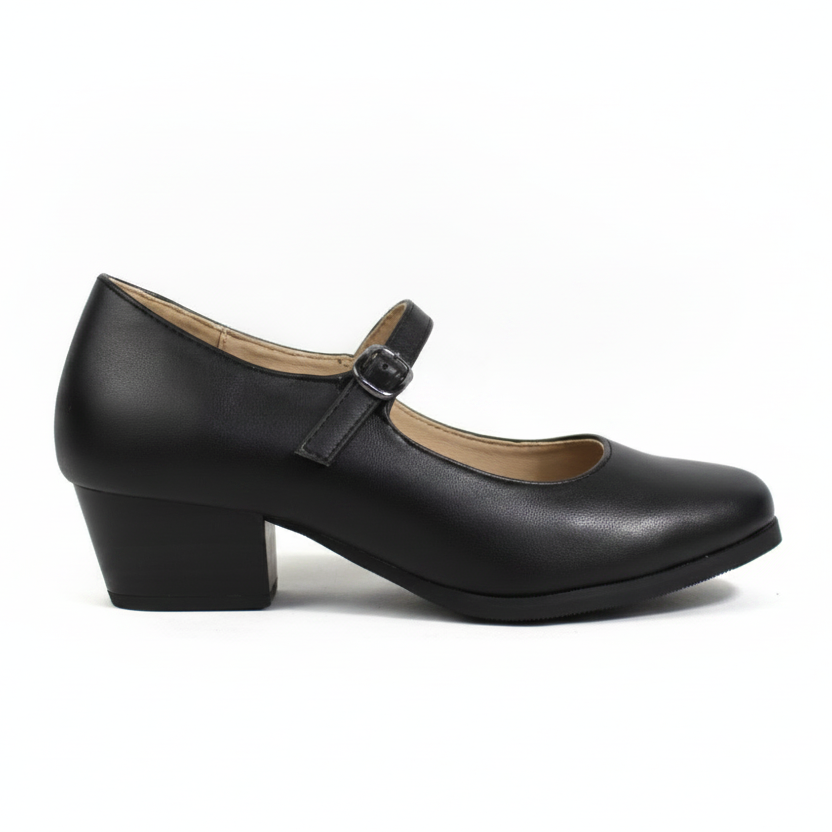 Zapato Cueca Niña Negro Matte Talla 30-35-0