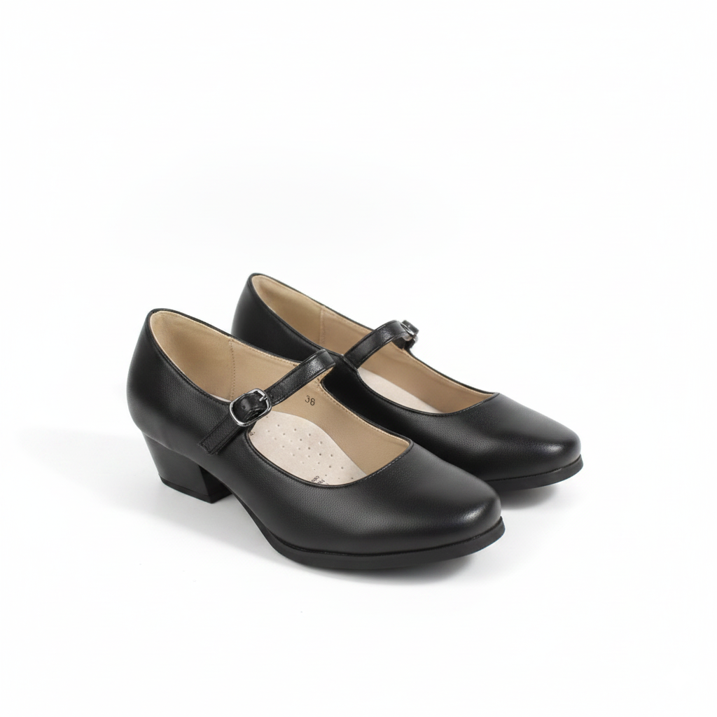 Zapato Cueca Niña Negro Matte Talla 30-35-2